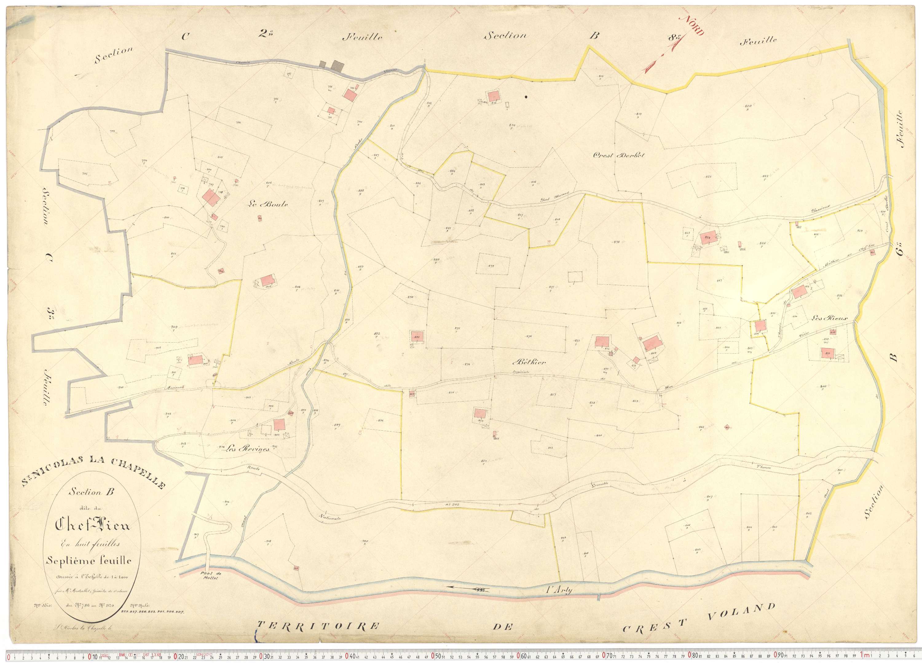 Saint-Nicolas-la-Chapelle - Plans cadastraux du premier cadastre français.