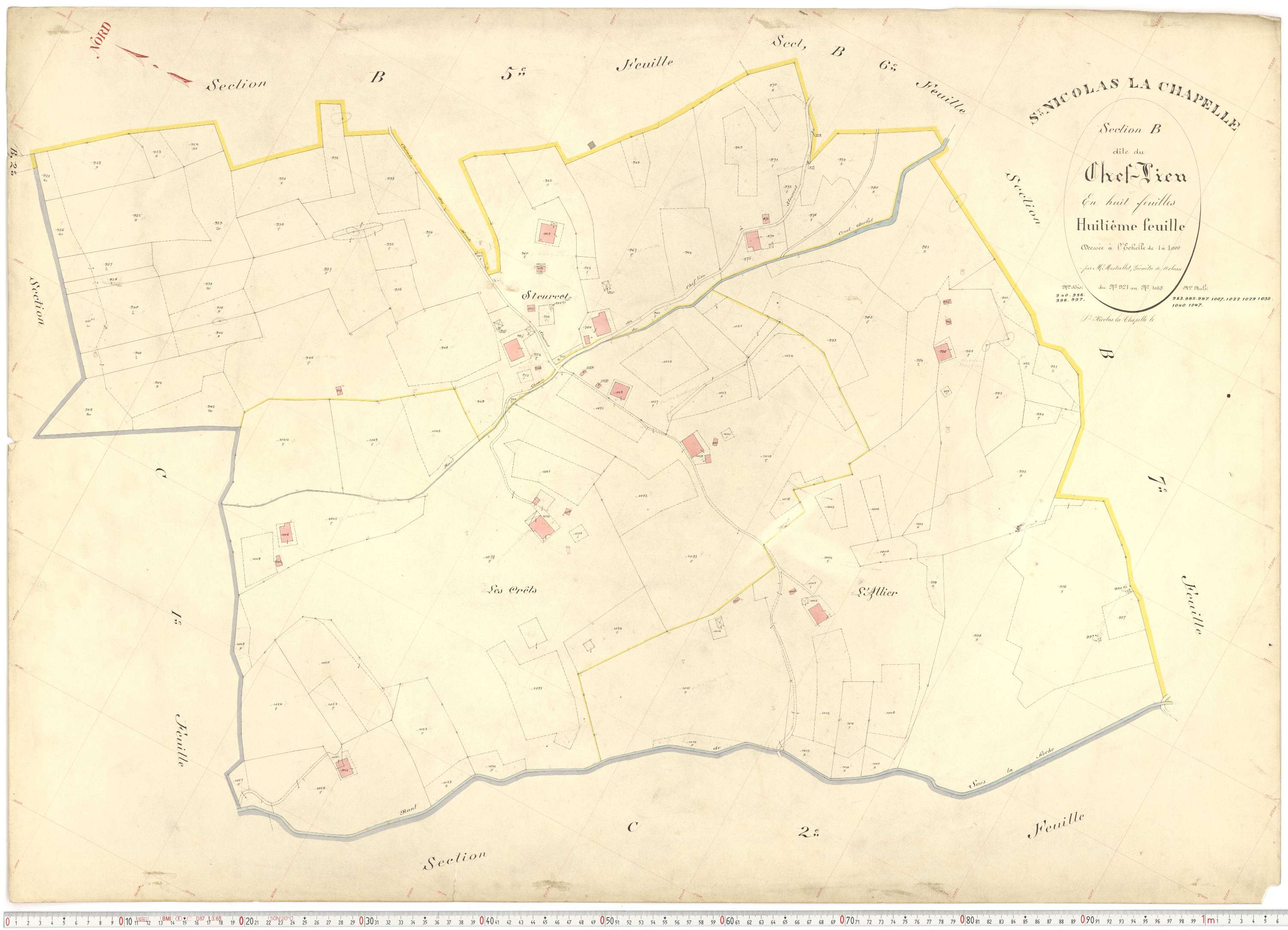 Saint-Nicolas-la-Chapelle - Plans cadastraux du premier cadastre français.