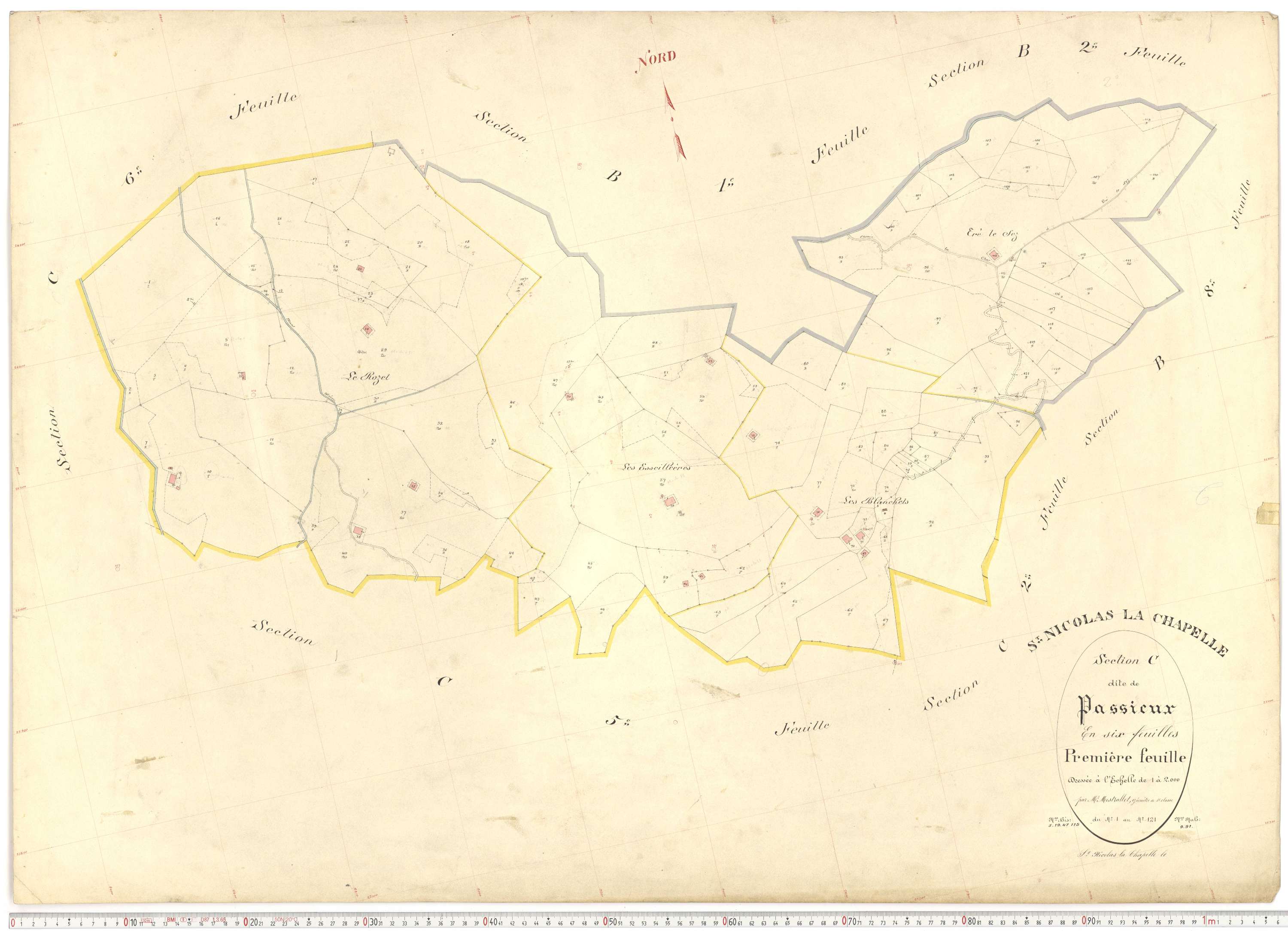 Saint-Nicolas-la-Chapelle - Plans cadastraux du premier cadastre français.
