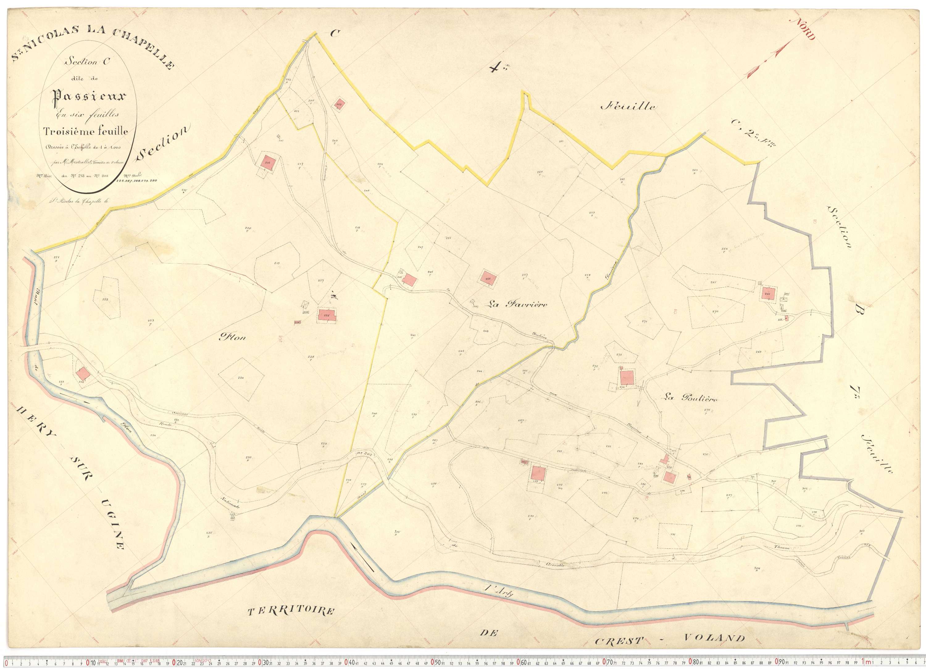 Saint-Nicolas-la-Chapelle - Plans cadastraux du premier cadastre français.