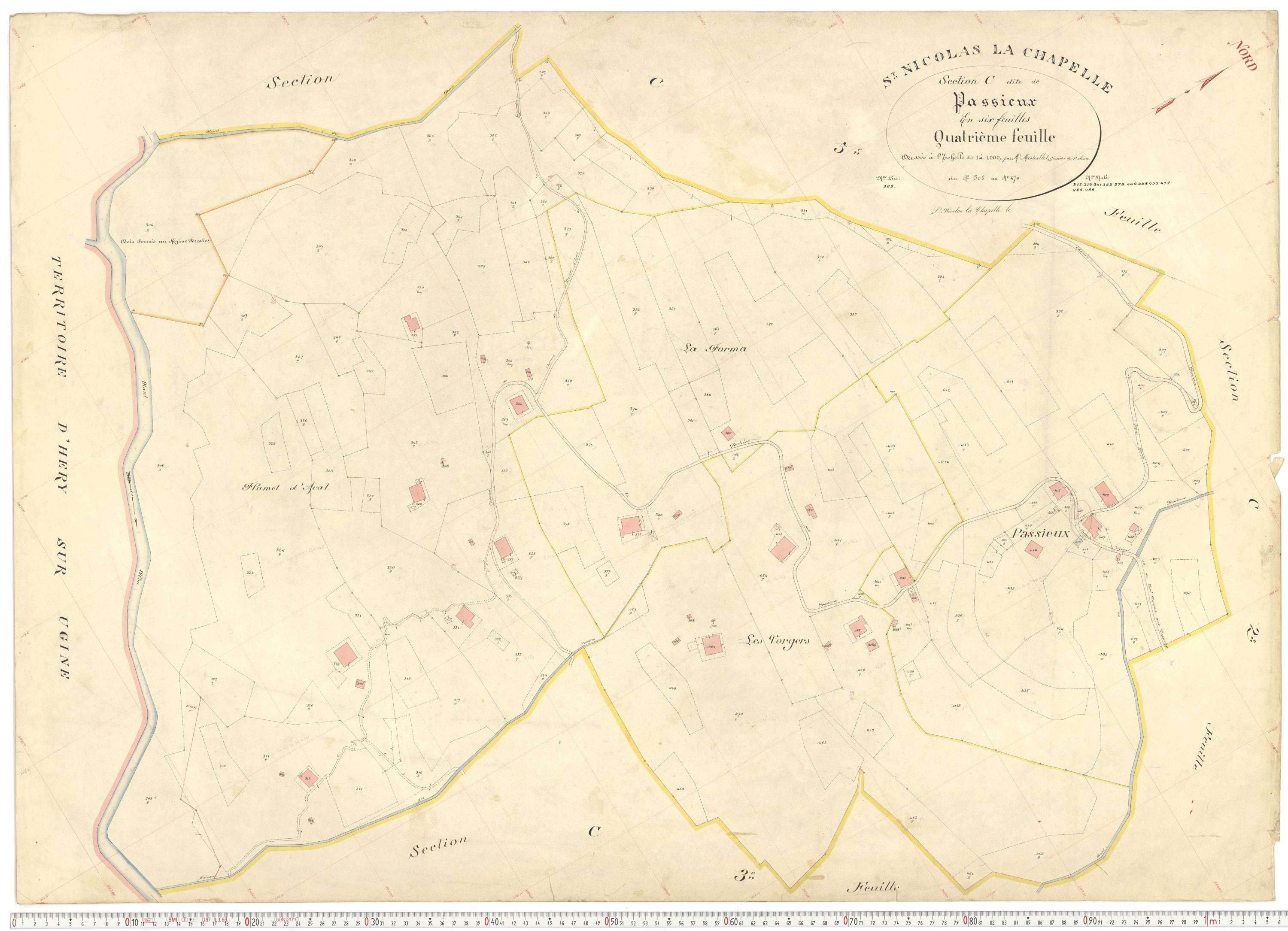 Saint-Nicolas-la-Chapelle - Plans cadastraux du premier cadastre français.