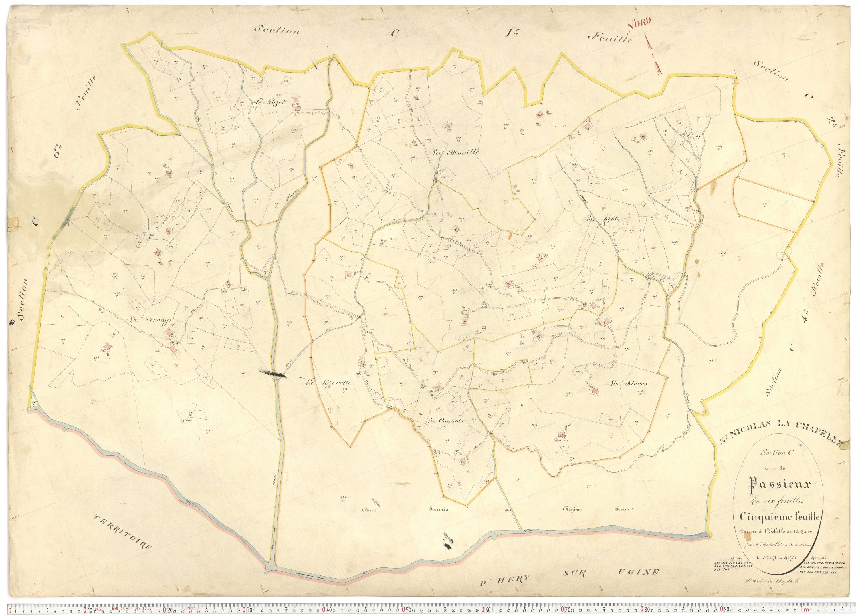 Saint-Nicolas-la-Chapelle - Plans cadastraux du premier cadastre français.