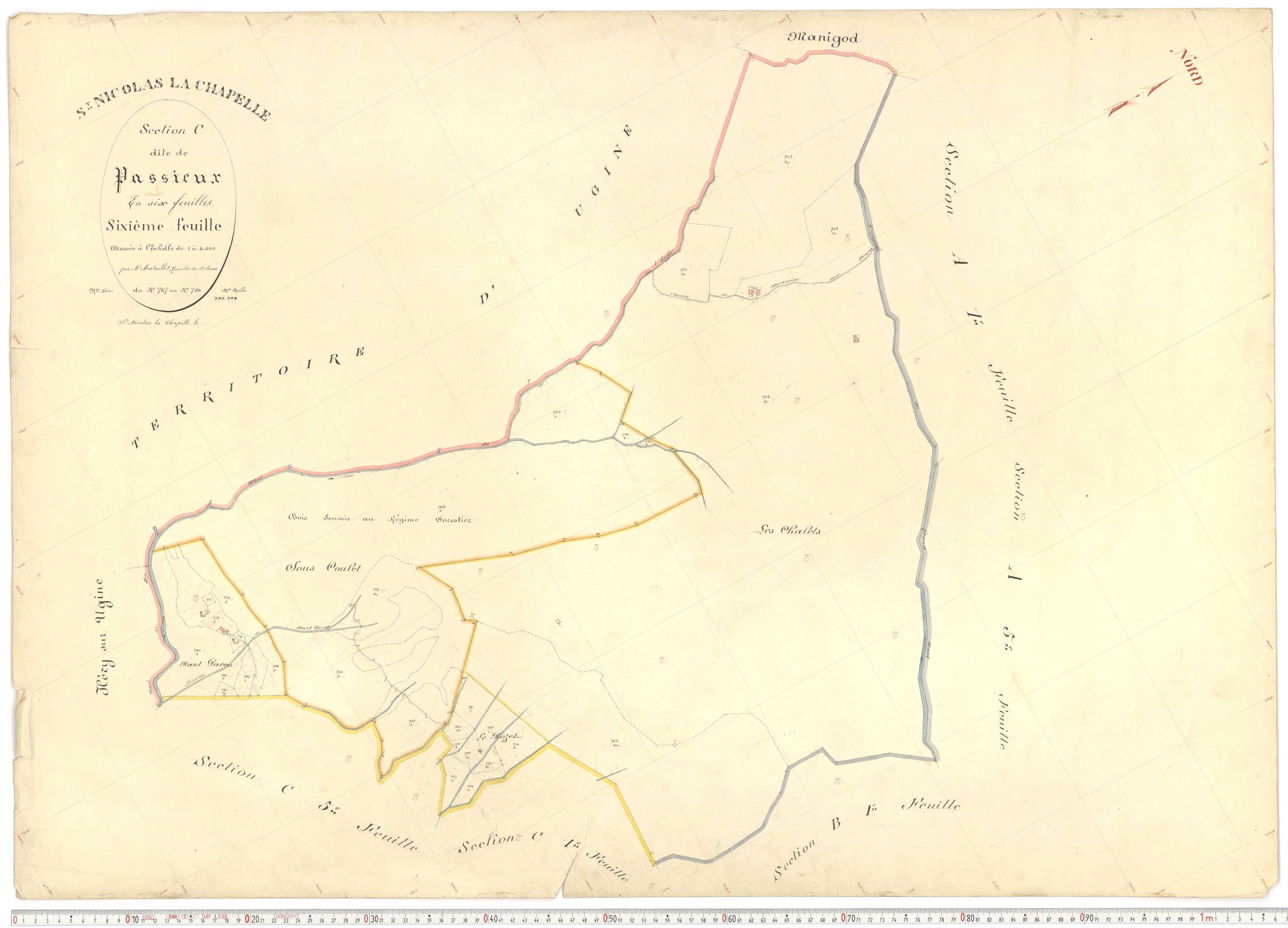 Saint-Nicolas-la-Chapelle - Plans cadastraux du premier cadastre français.
