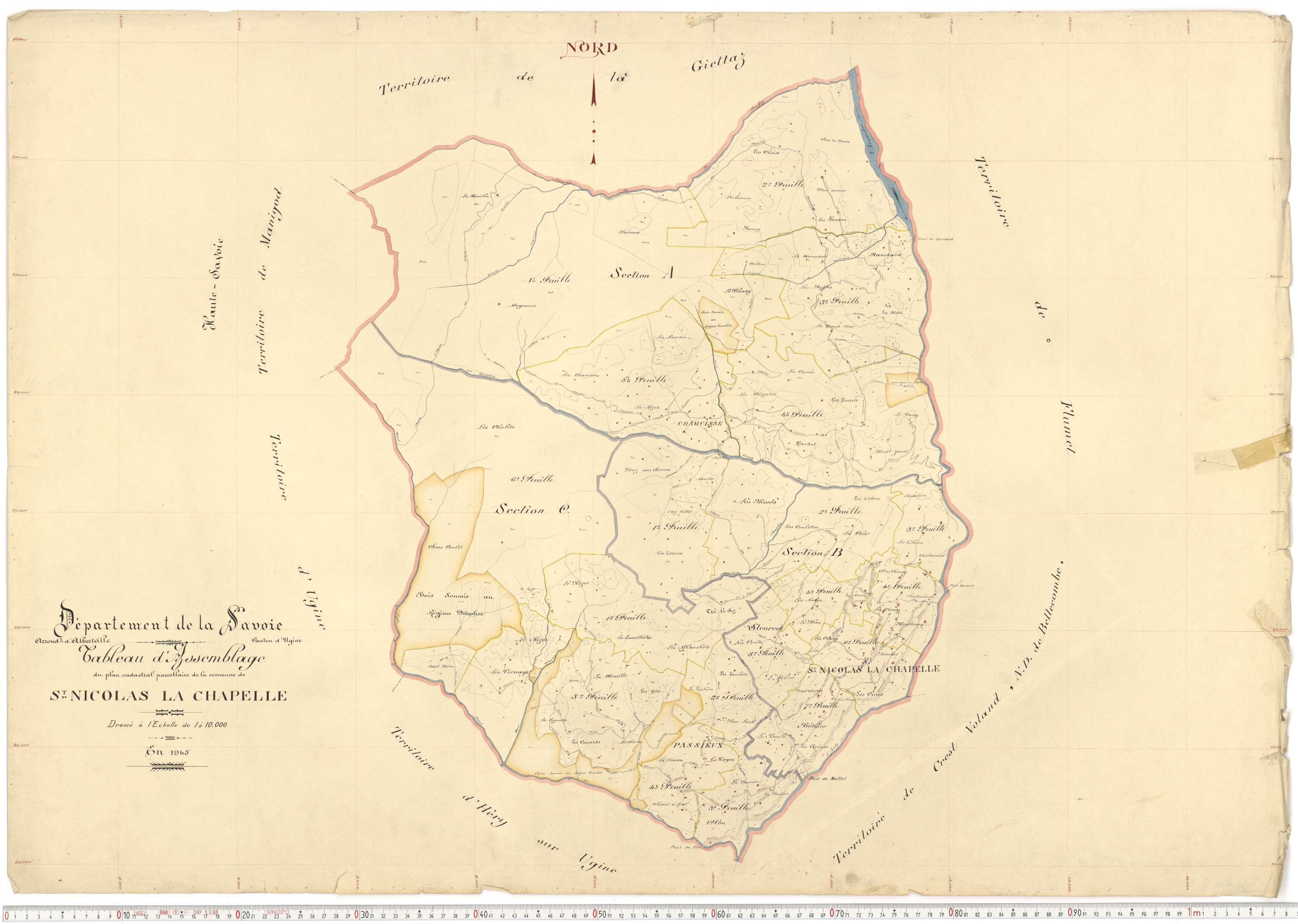 Saint-Nicolas-la-Chapelle - Plans cadastraux du premier cadastre français.