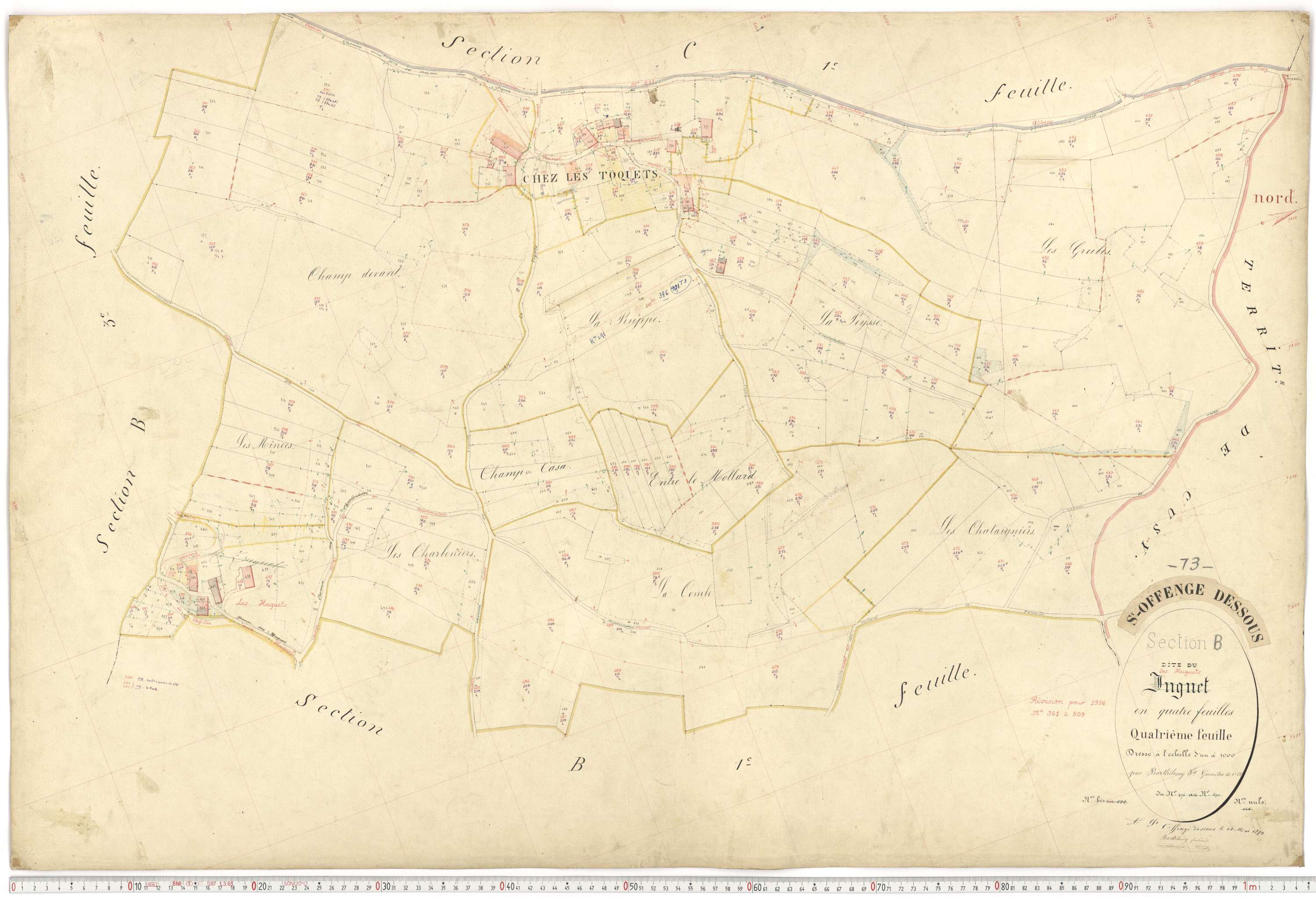 Saint-Offenge-Dessous - Cadastre français (1880).