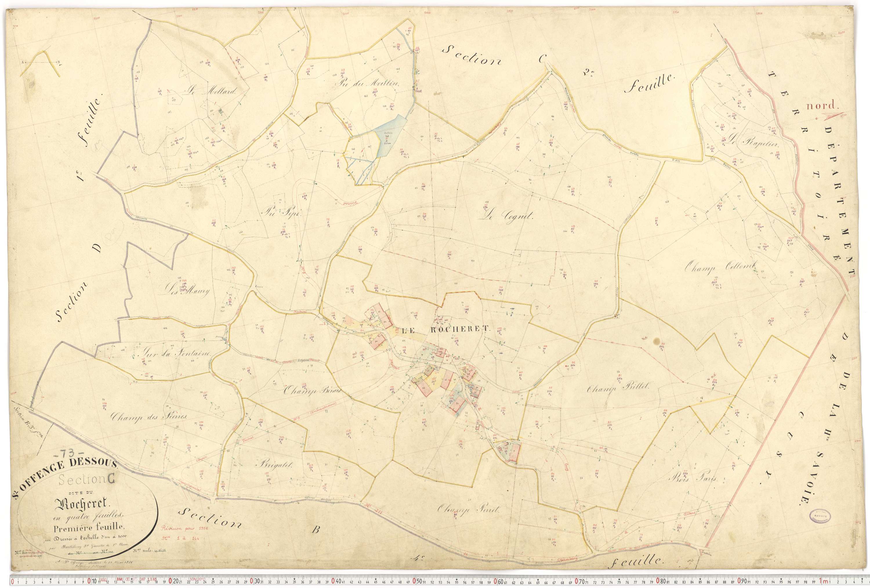 Saint-Offenge-Dessous - Cadastre français (1880).