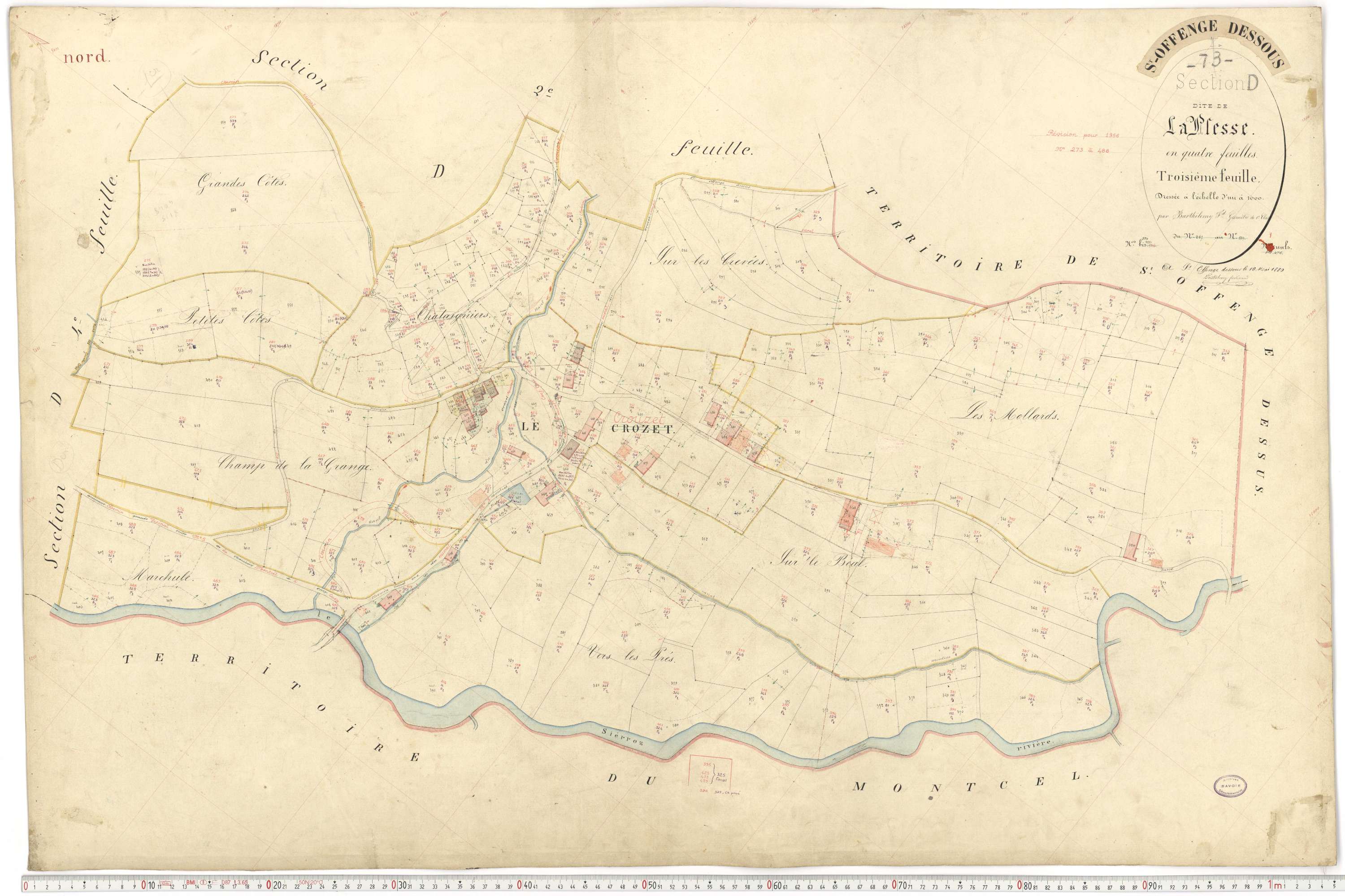 Saint-Offenge-Dessous - Cadastre français (1880).