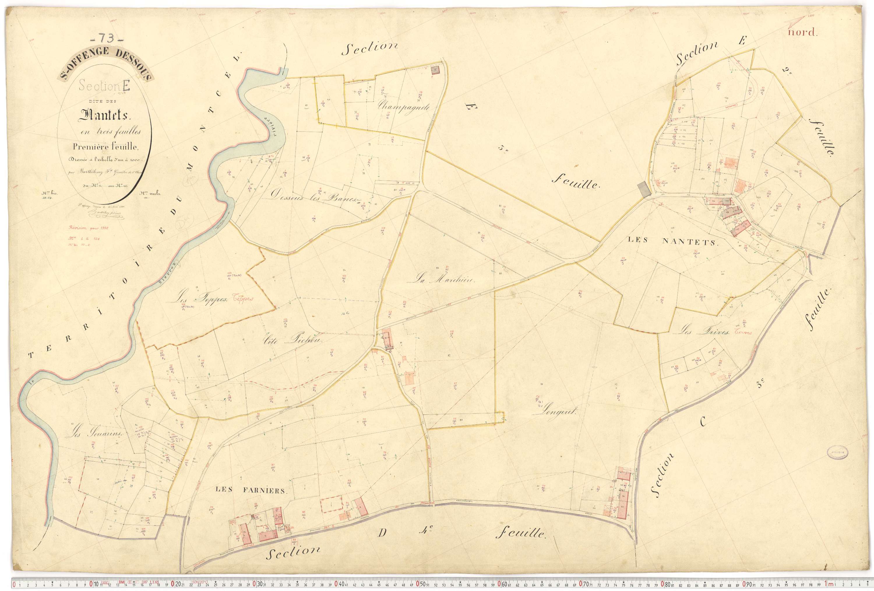 Saint-Offenge-Dessous - Cadastre français (1880).
