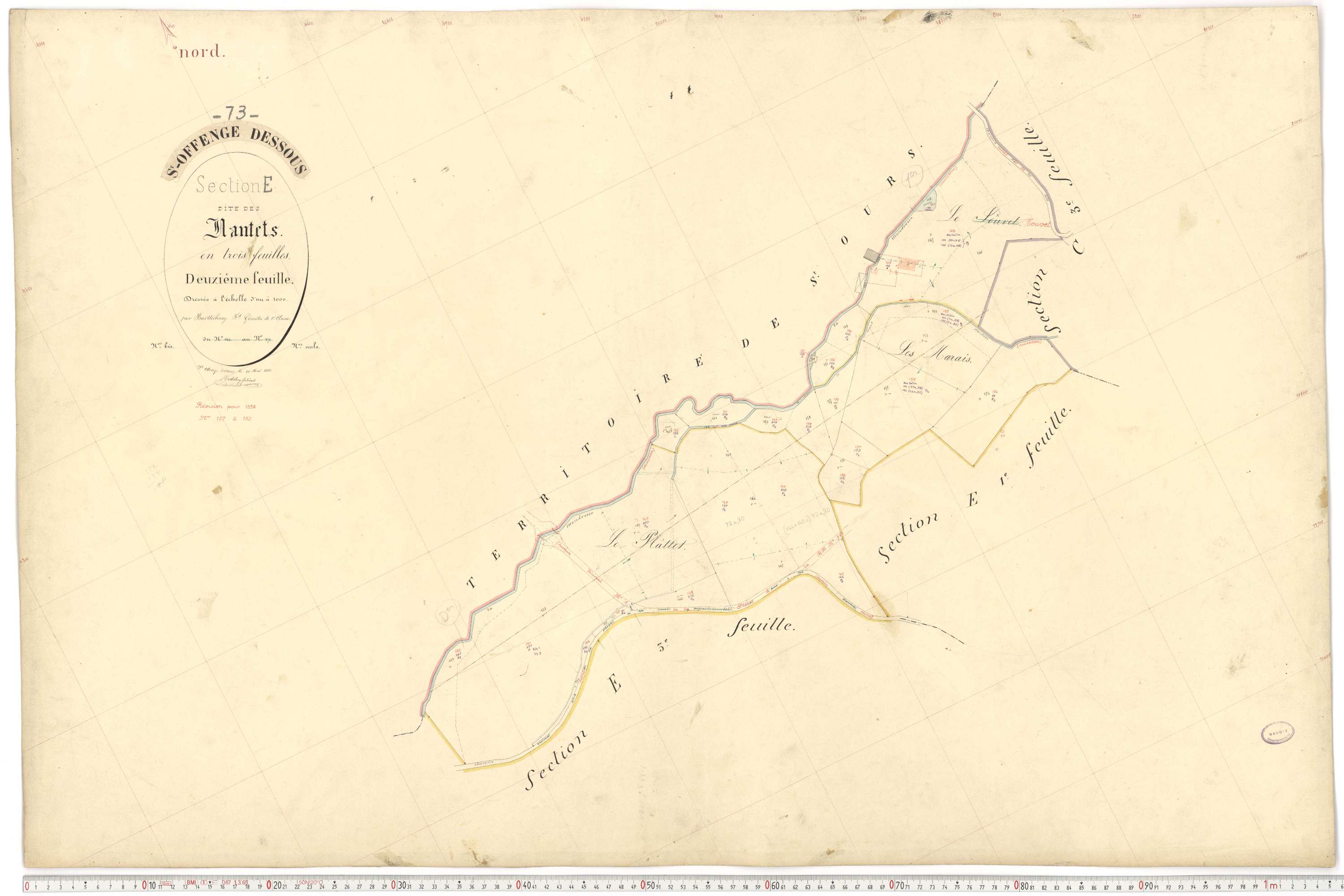 Saint-Offenge-Dessous - Cadastre français (1880).