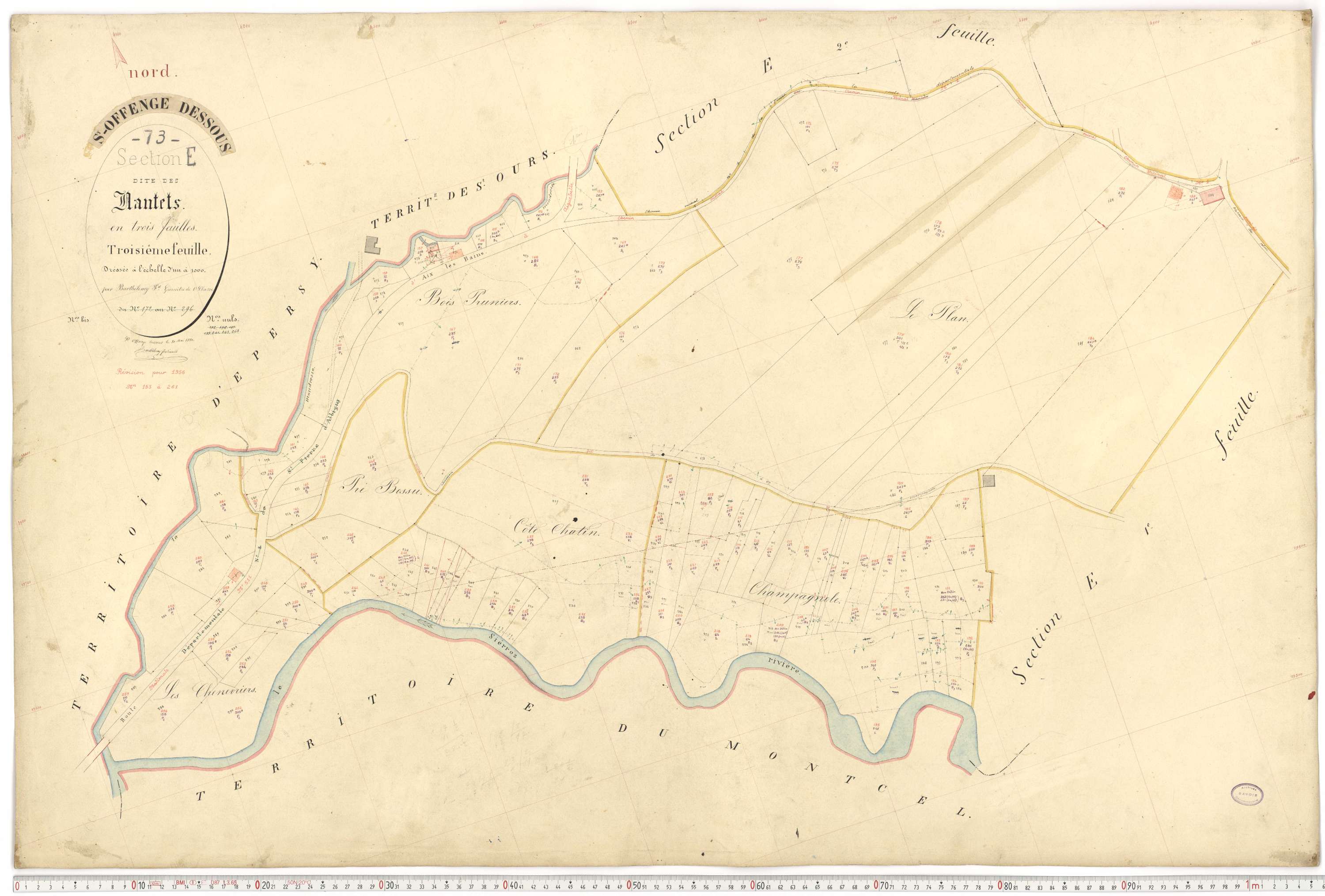 Saint-Offenge-Dessous - Cadastre français (1880).