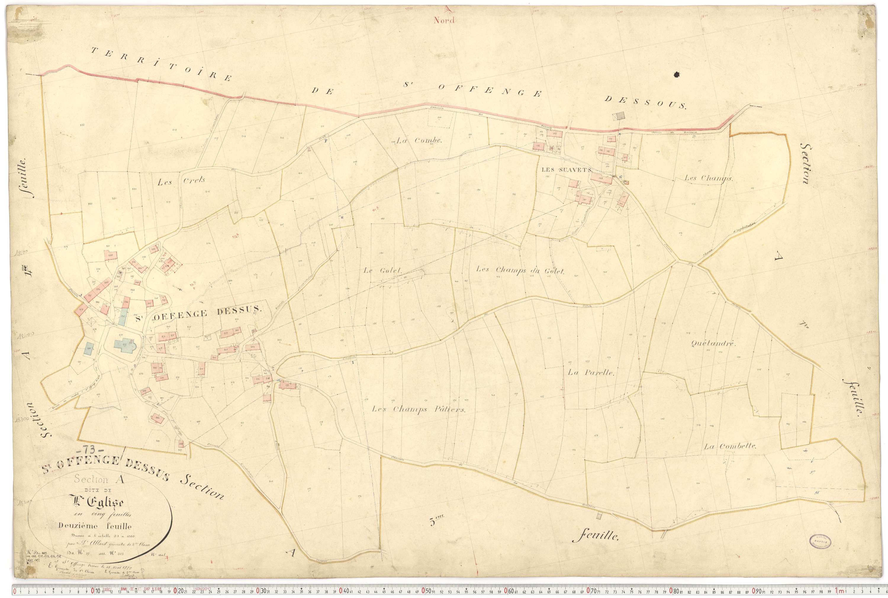 Saint-Offenge-Dessus - Plans cadastraux du premier cadastre français.
