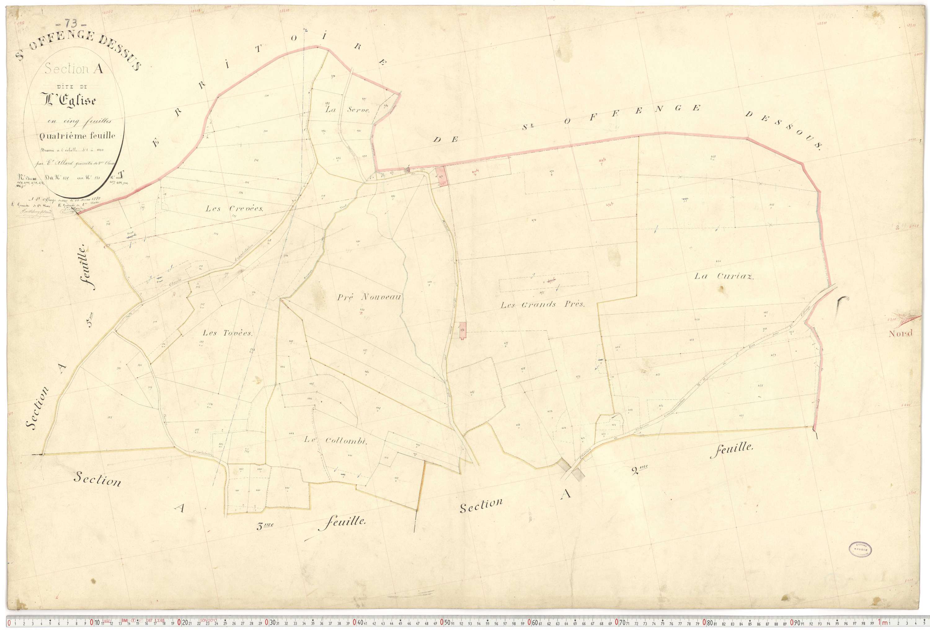 Saint-Offenge-Dessus - Plans cadastraux du premier cadastre français.