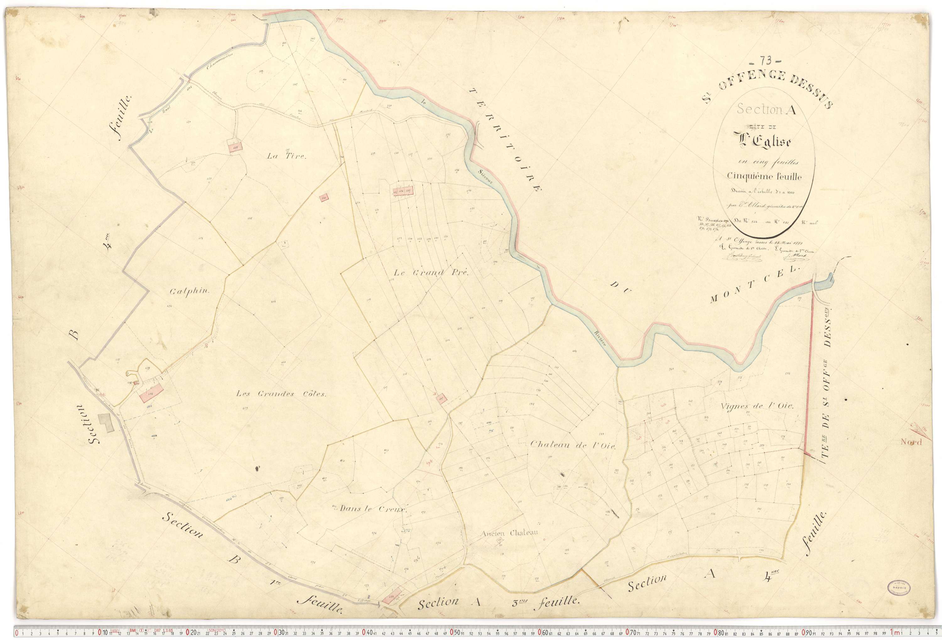 Saint-Offenge-Dessus - Plans cadastraux du premier cadastre français.