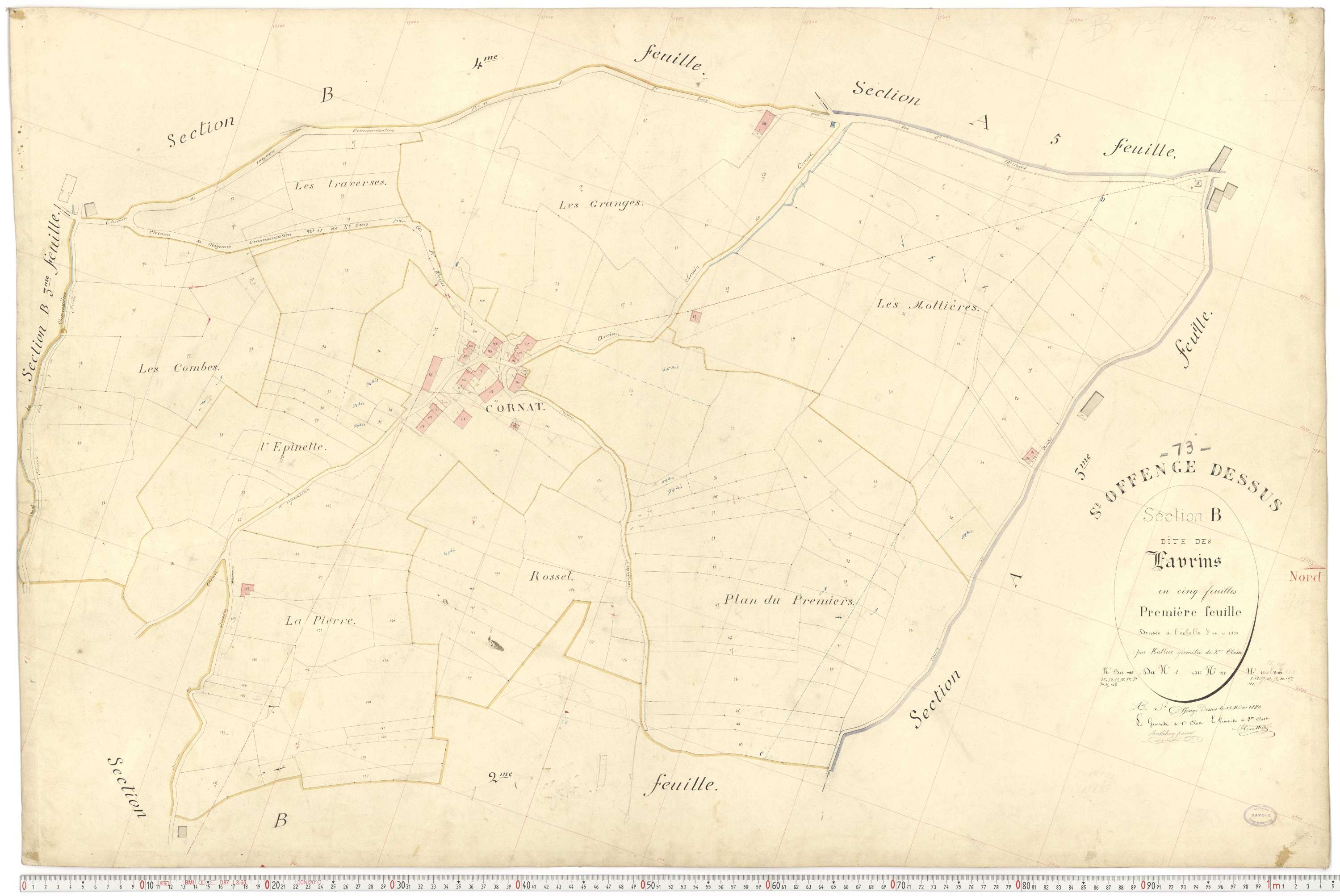 Saint-Offenge-Dessus - Plans cadastraux du premier cadastre français.