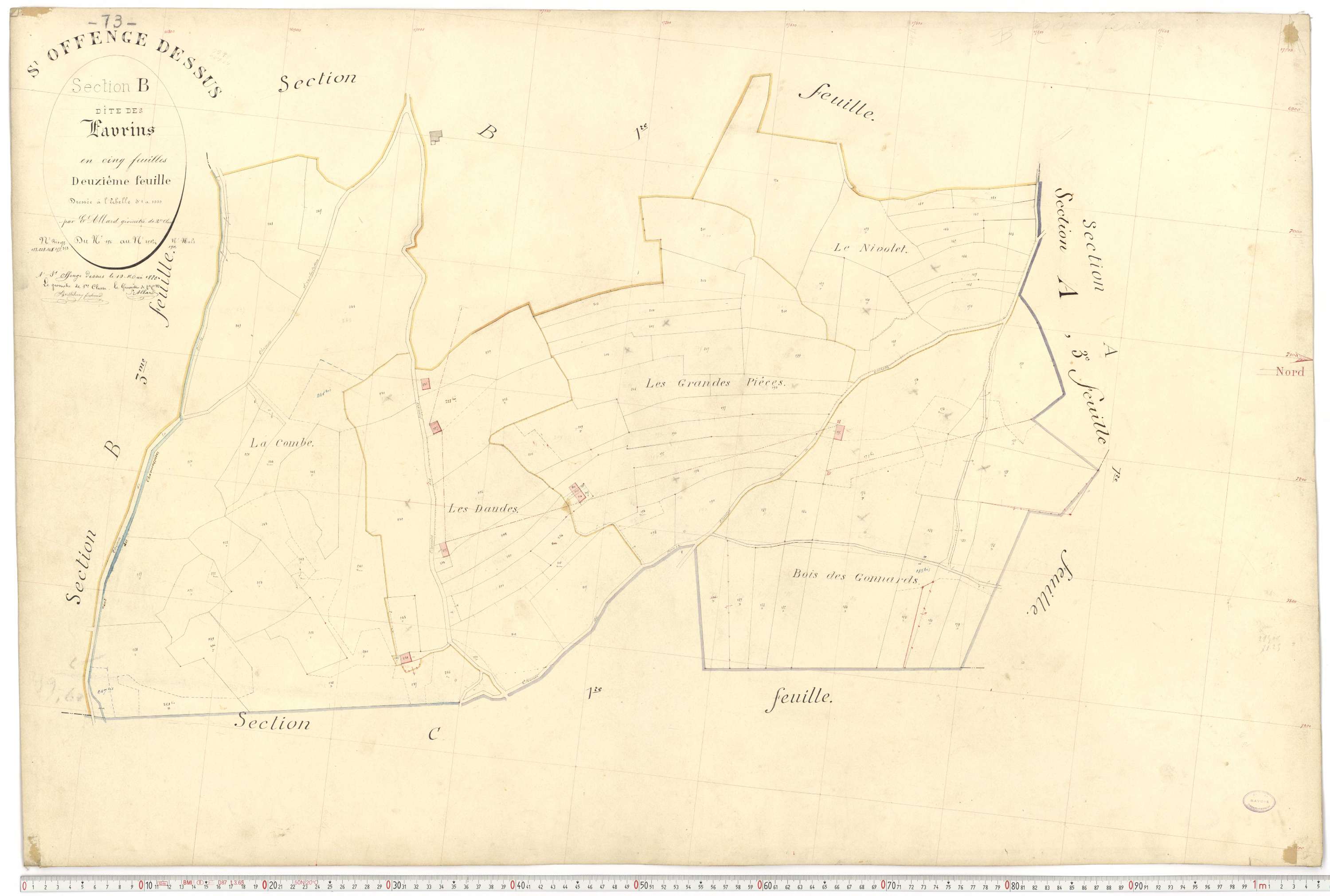Saint-Offenge-Dessus - Plans cadastraux du premier cadastre français.