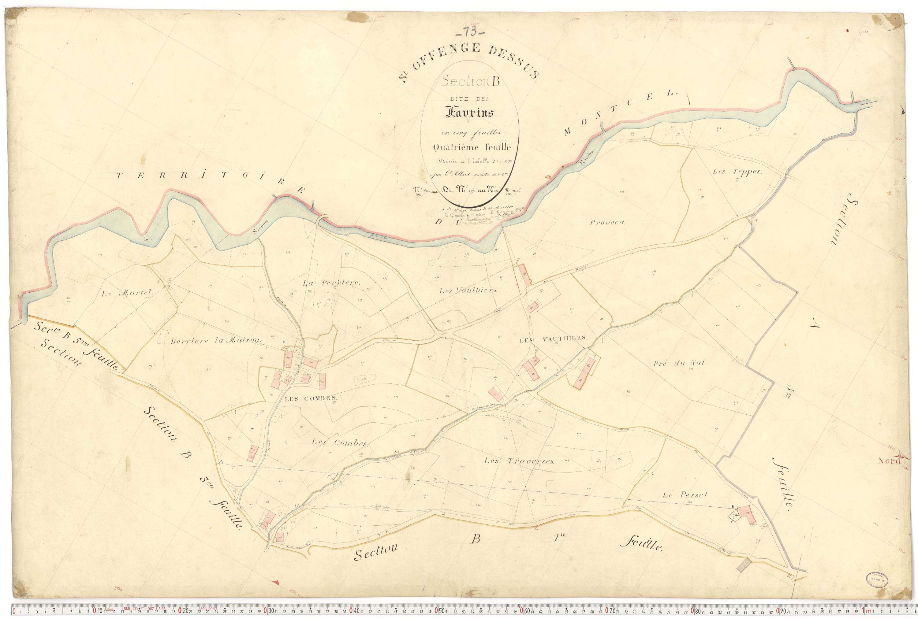 Saint-Offenge-Dessus - Plans cadastraux du premier cadastre français.