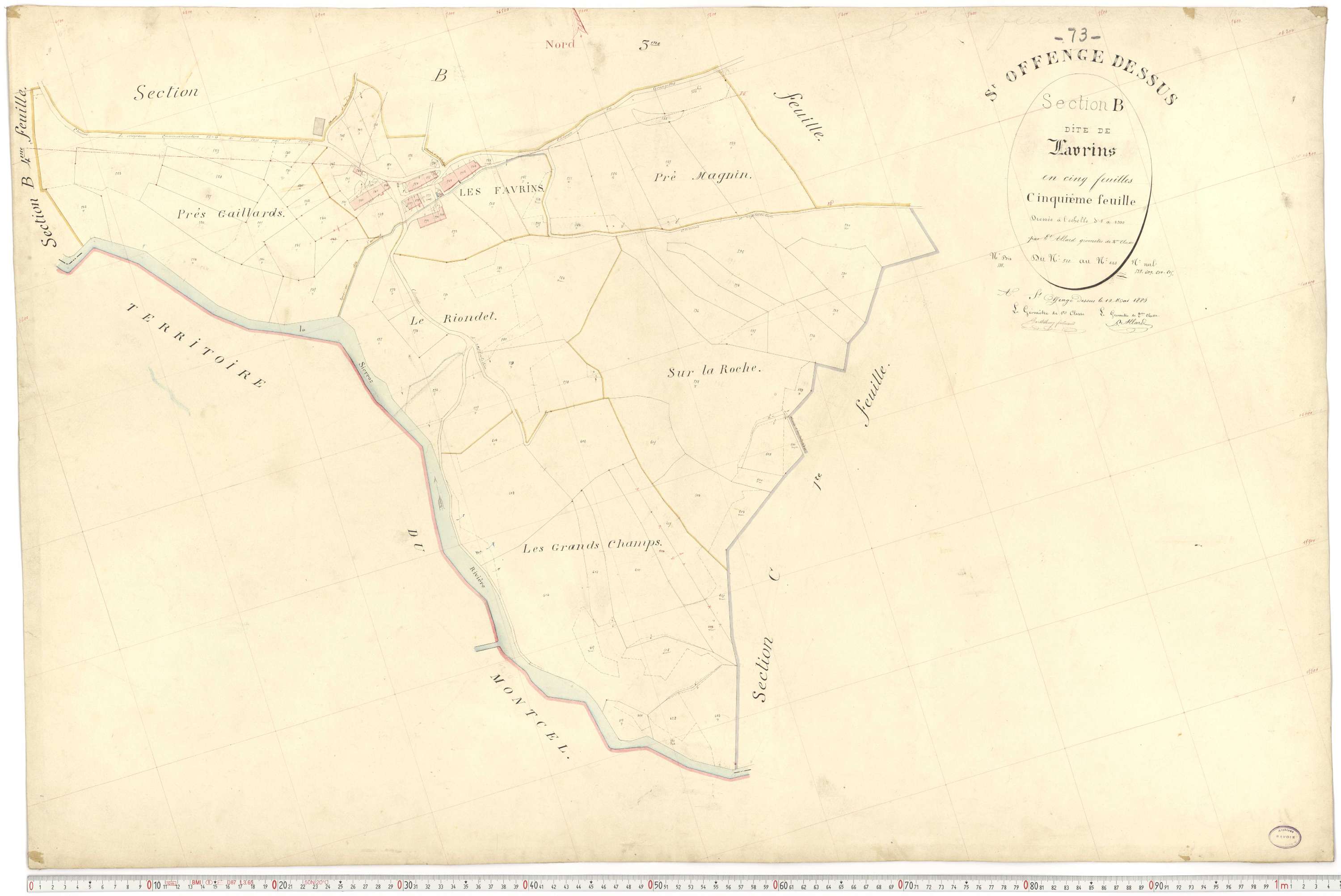 Saint-Offenge-Dessus - Plans cadastraux du premier cadastre français.