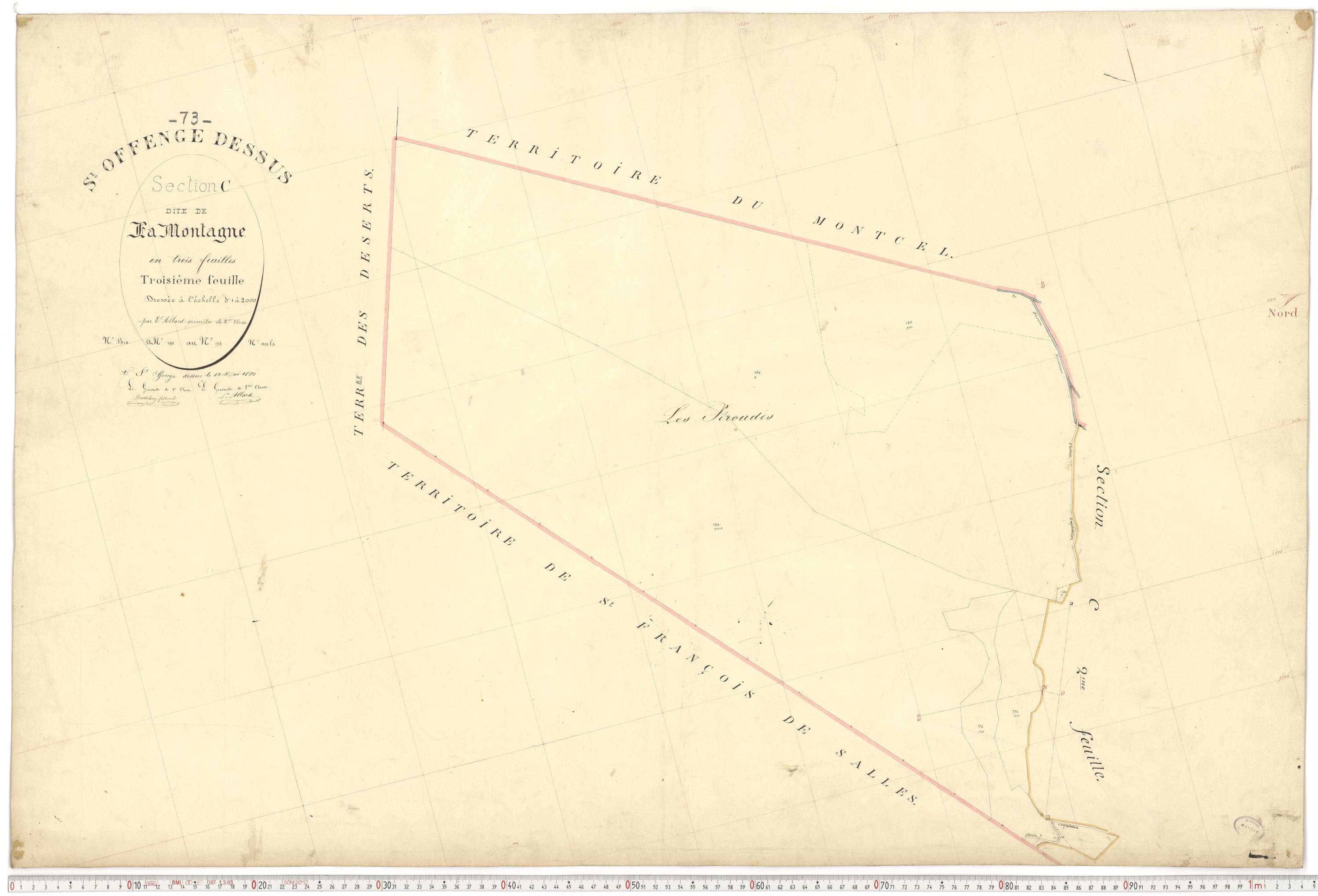 Saint-Offenge-Dessus - Plans cadastraux du premier cadastre français.