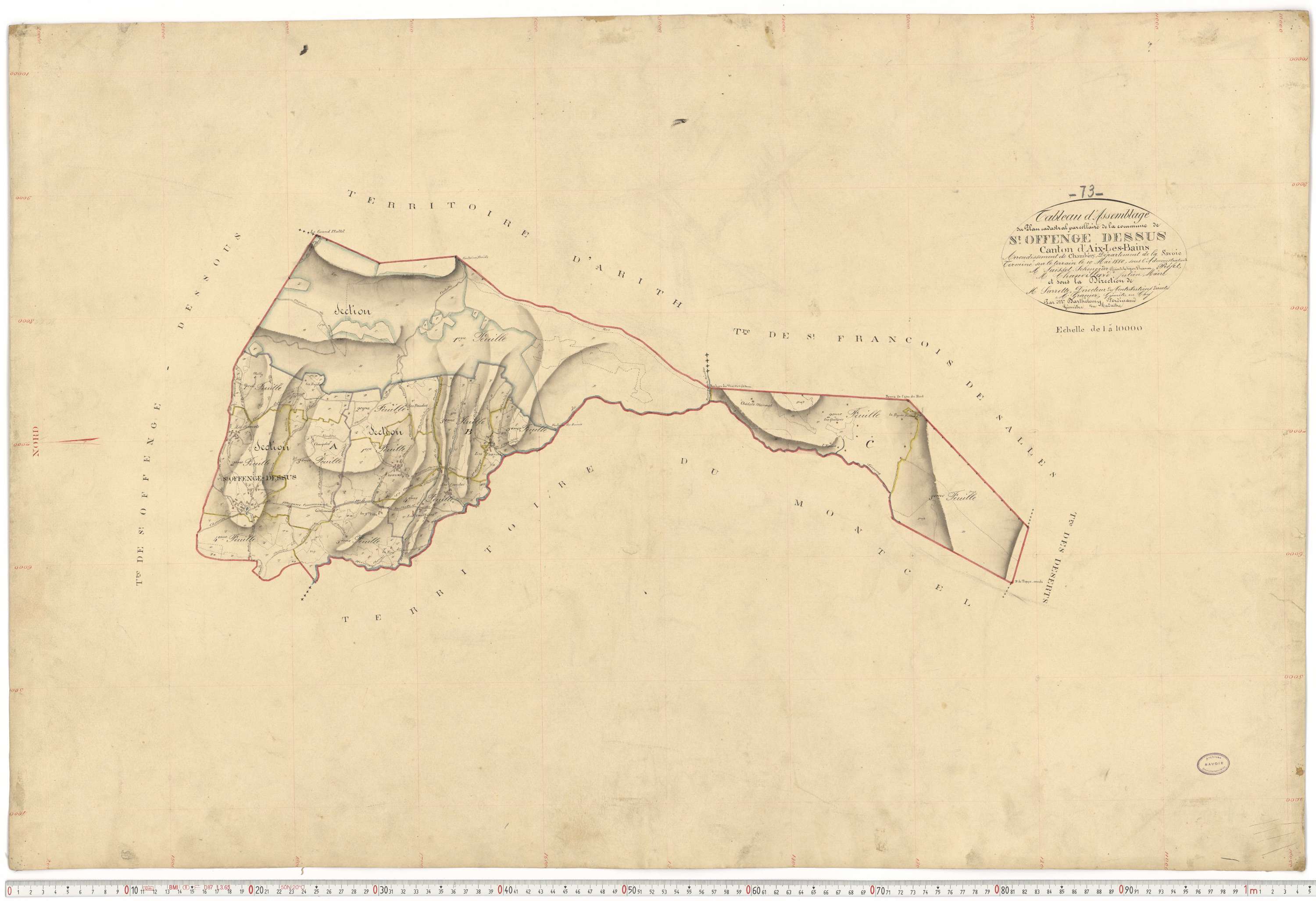 Saint-Offenge-Dessus - Plans cadastraux du premier cadastre français.