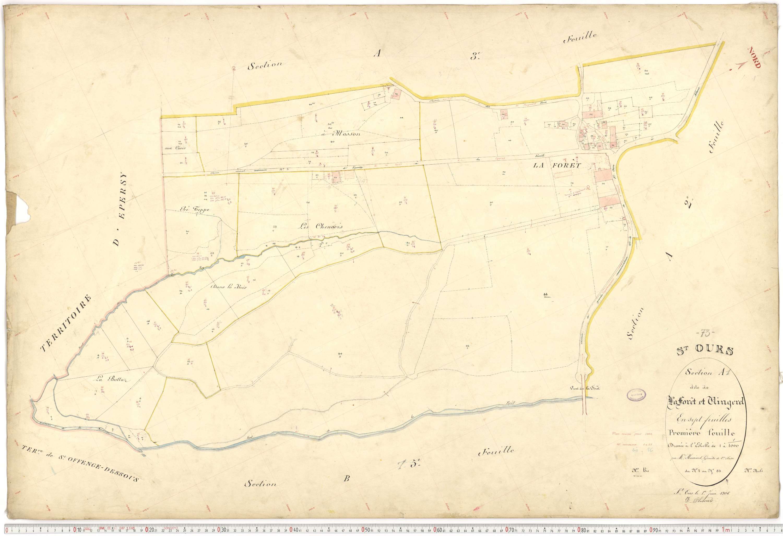 Saint-Ours - Plans cadastraux du premier cadastre français.