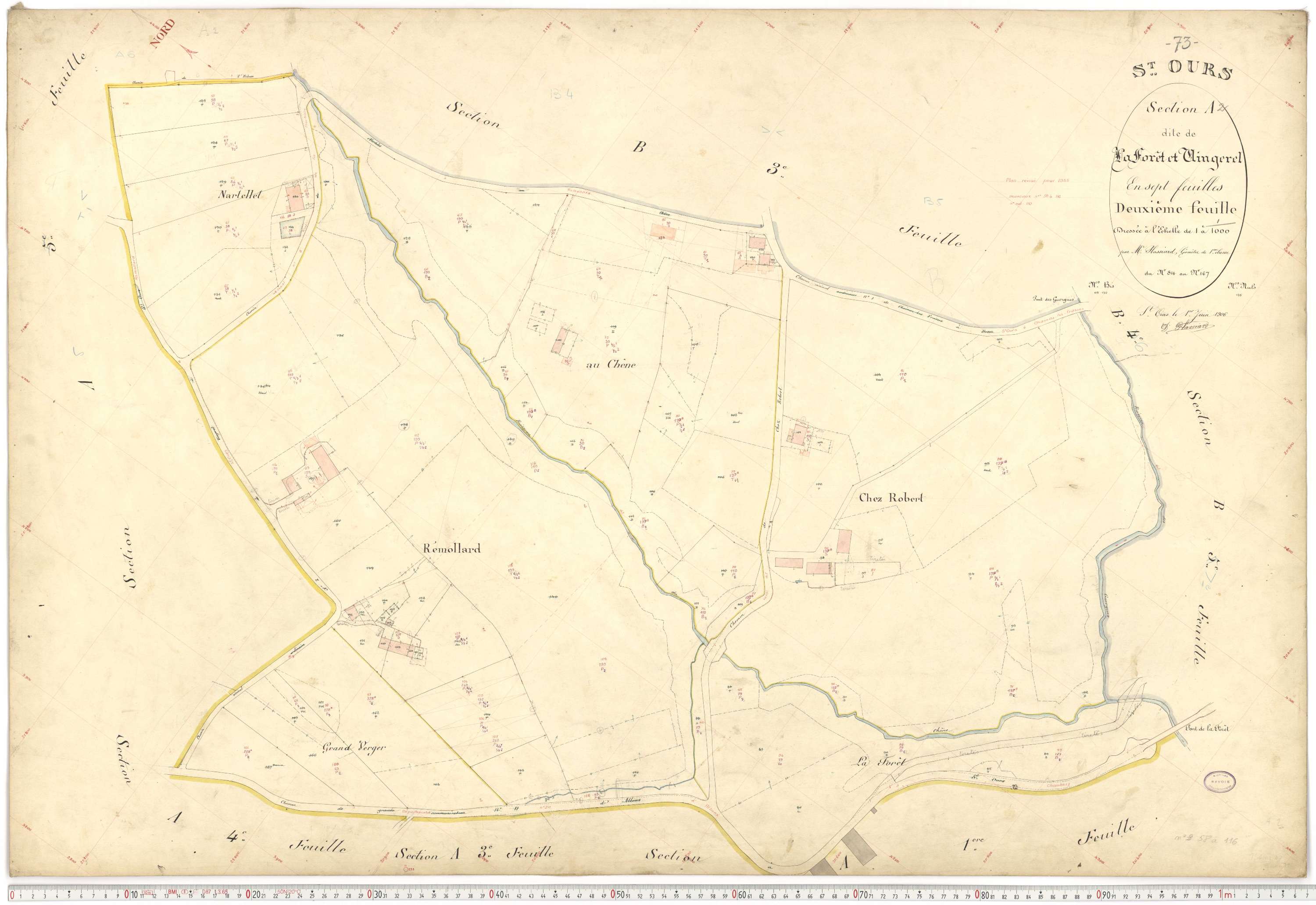 Saint-Ours - Plans cadastraux du premier cadastre français.