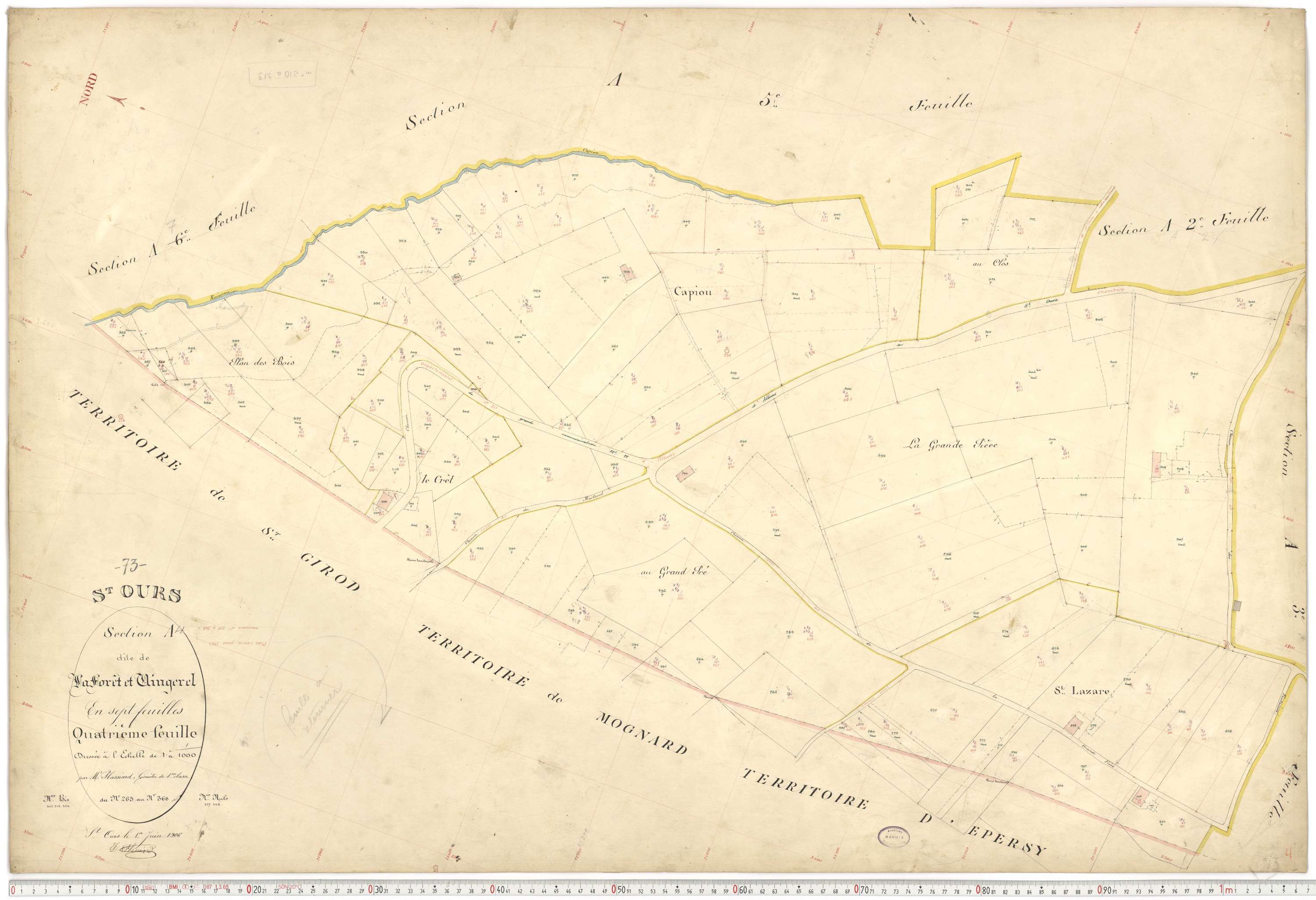Saint-Ours - Plans cadastraux du premier cadastre français.