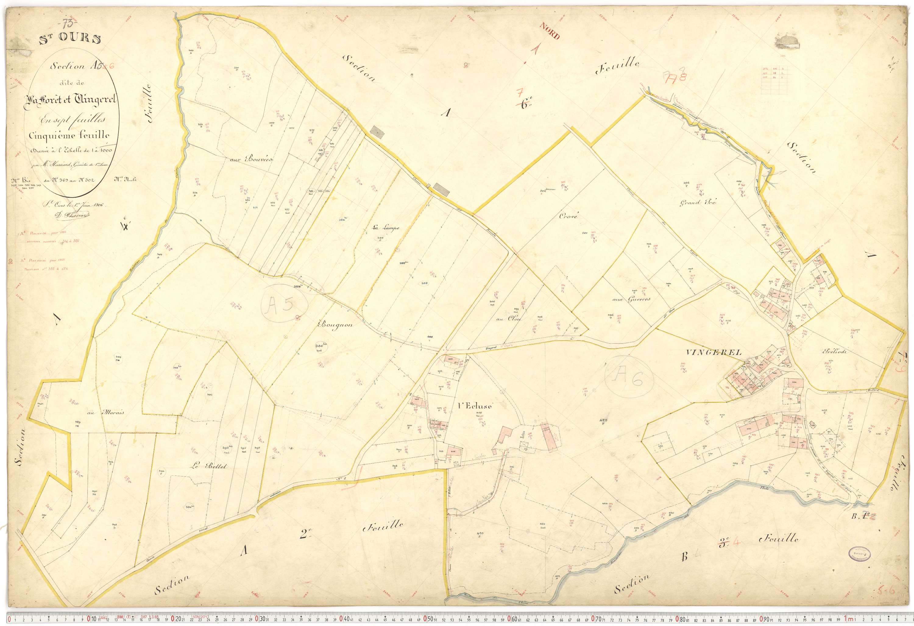 Saint-Ours - Plans cadastraux du premier cadastre français.