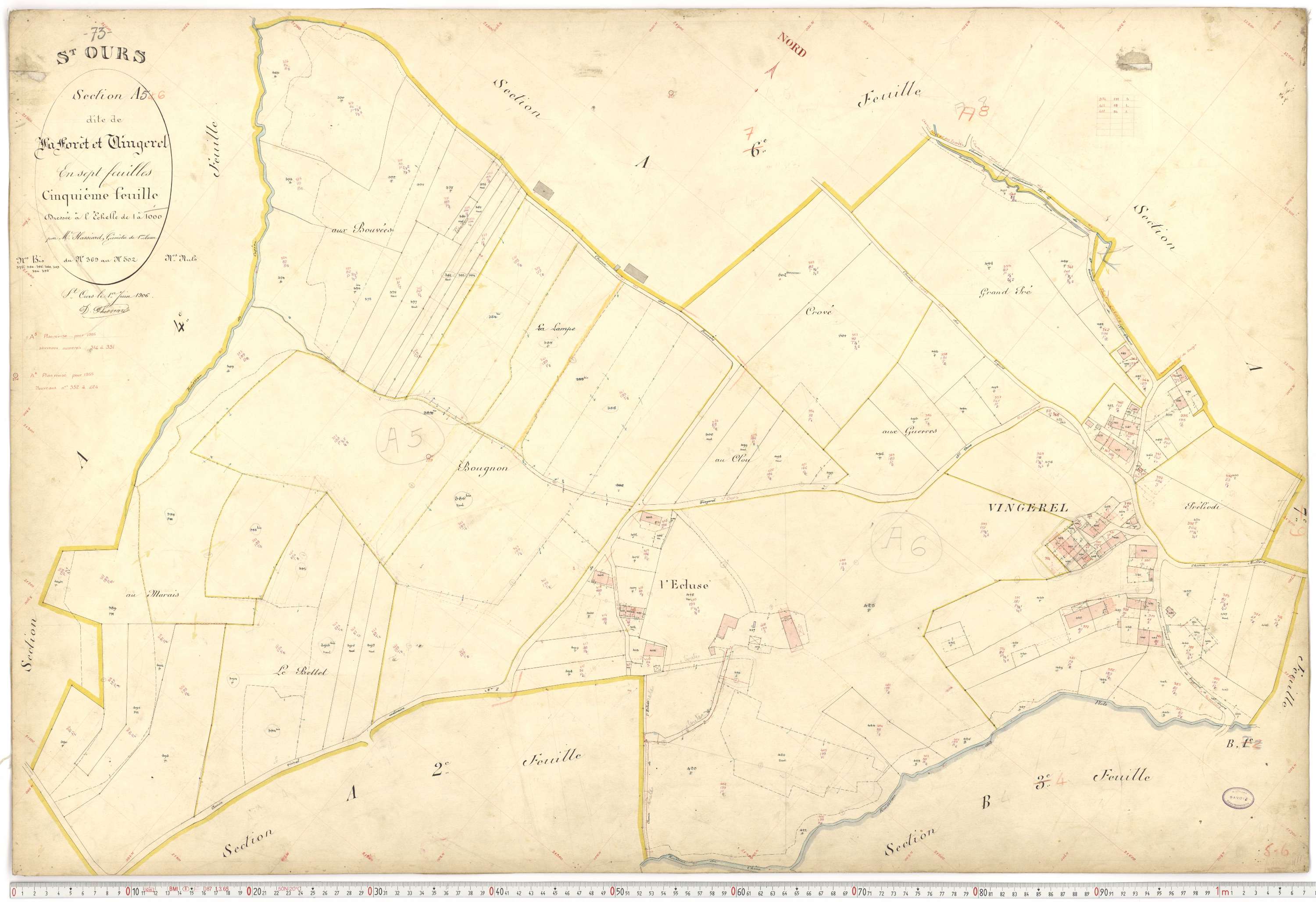 Saint-Ours - Plans cadastraux du premier cadastre français.