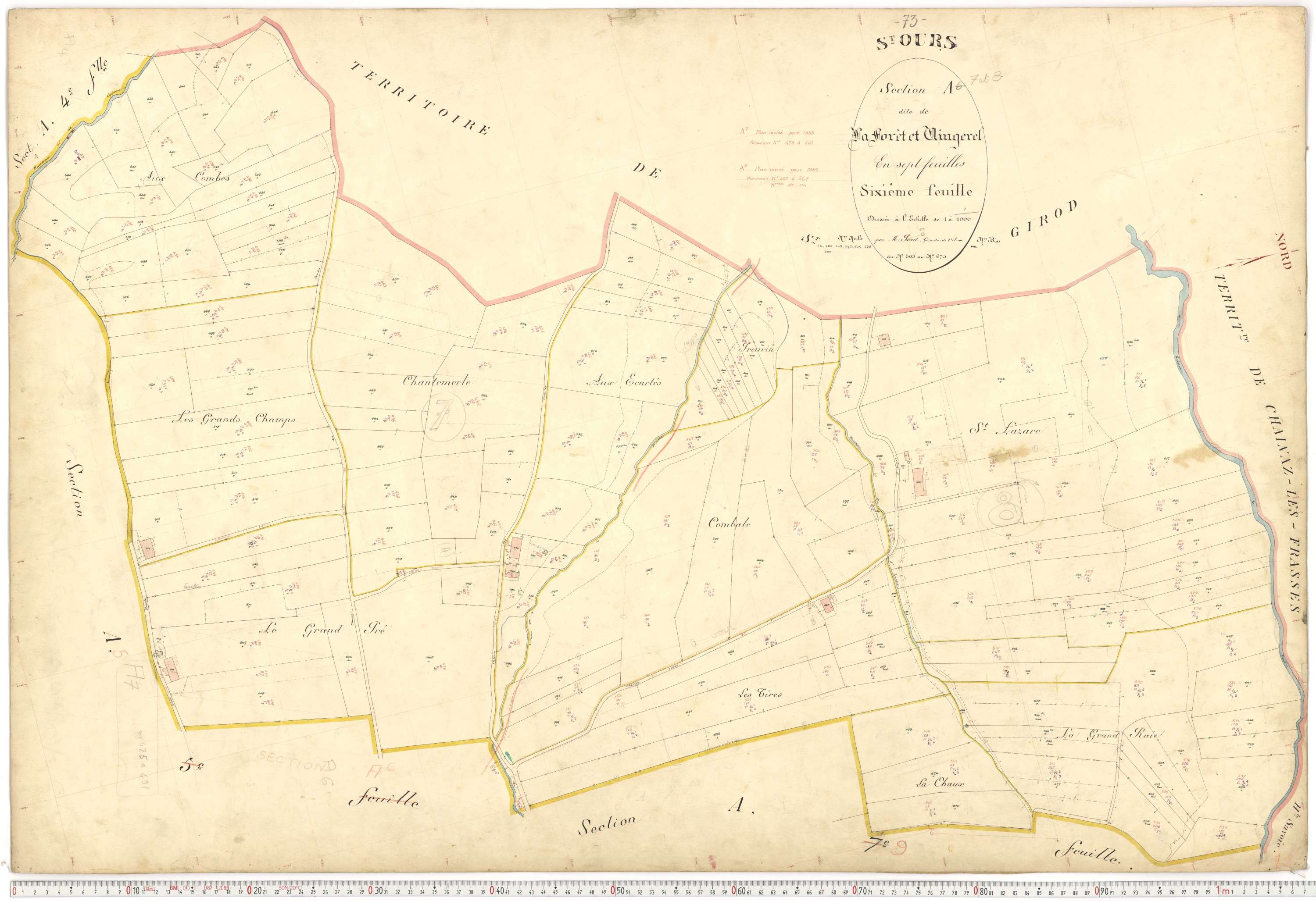 Saint-Ours - Plans cadastraux du premier cadastre français.
