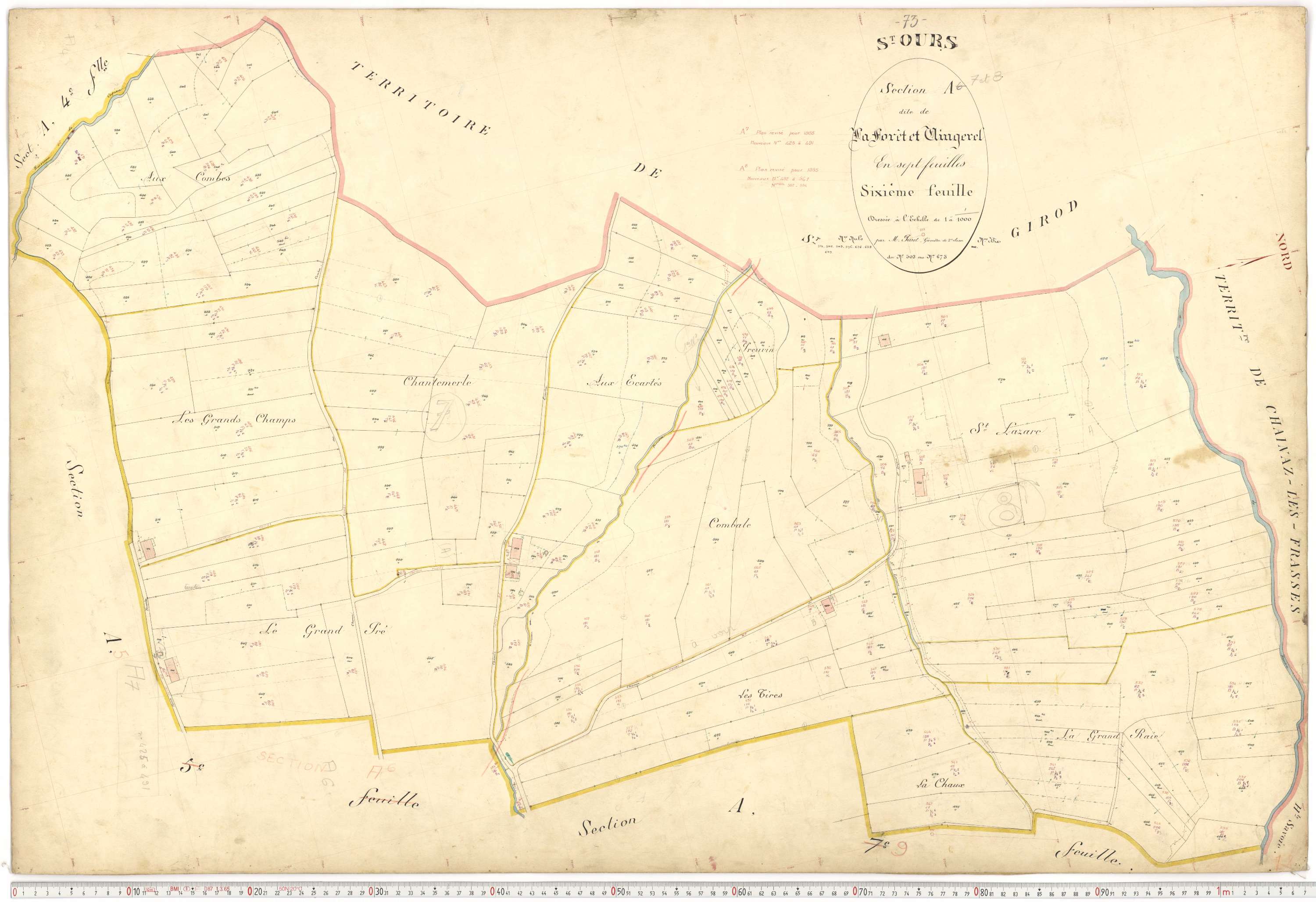 Saint-Ours - Plans cadastraux du premier cadastre français.