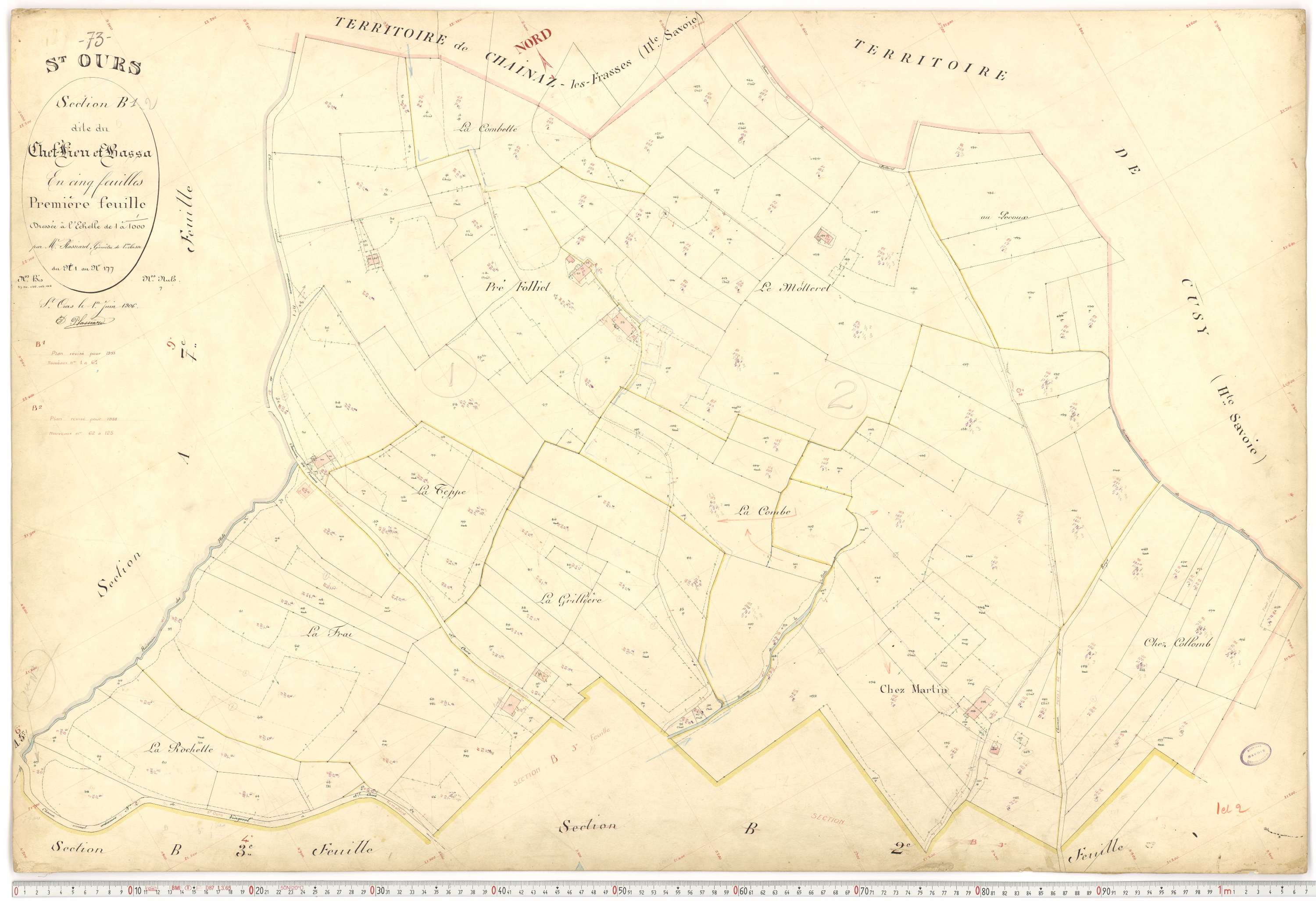 Saint-Ours - Plans cadastraux du premier cadastre français.