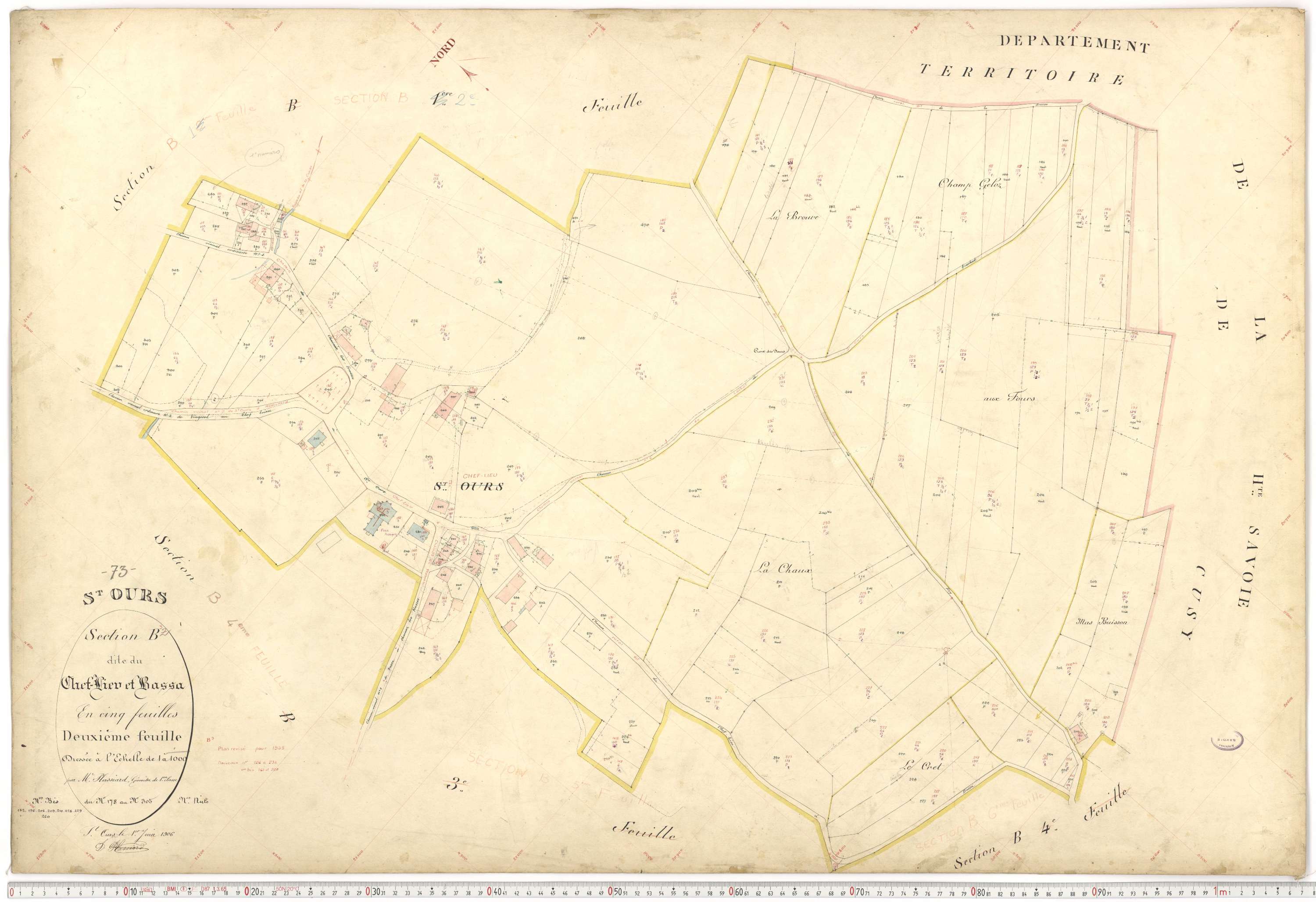 Saint-Ours - Plans cadastraux du premier cadastre français.