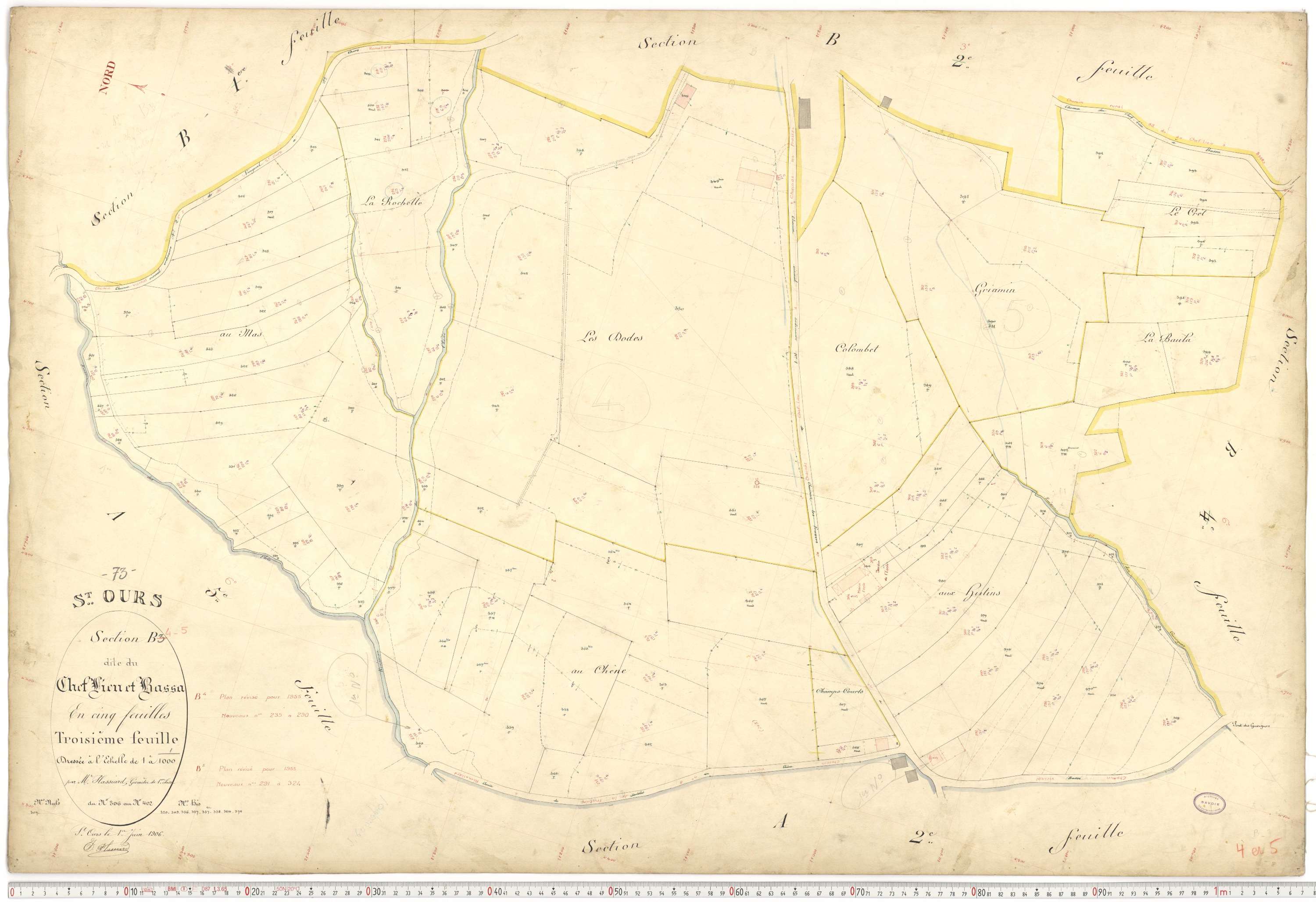 Saint-Ours - Plans cadastraux du premier cadastre français.