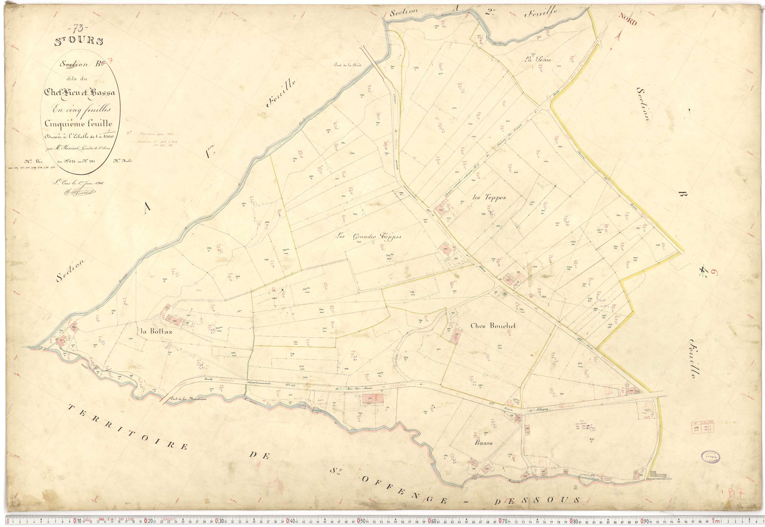 Saint-Ours - Plans cadastraux du premier cadastre français.