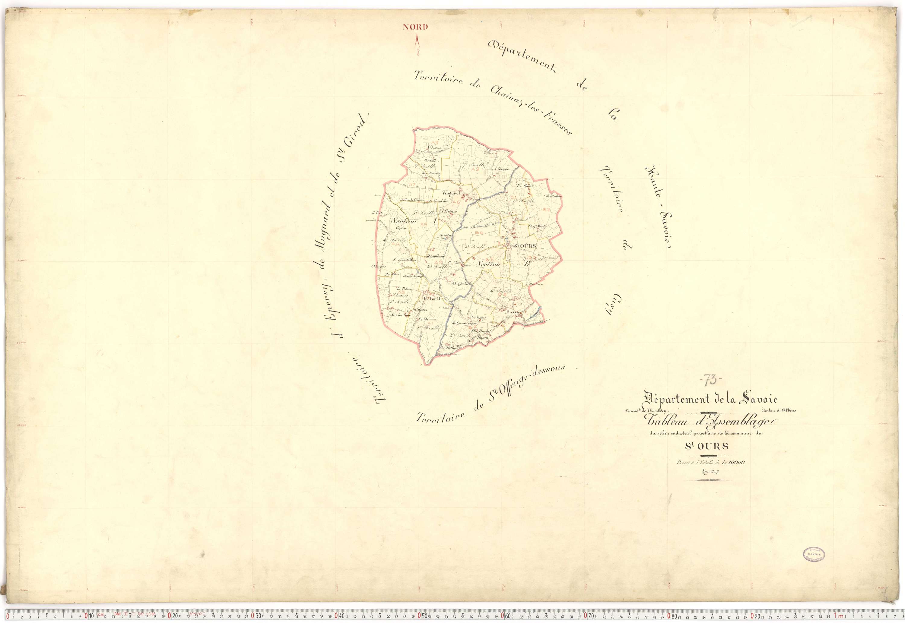 Saint-Ours - Plans cadastraux du premier cadastre français.
