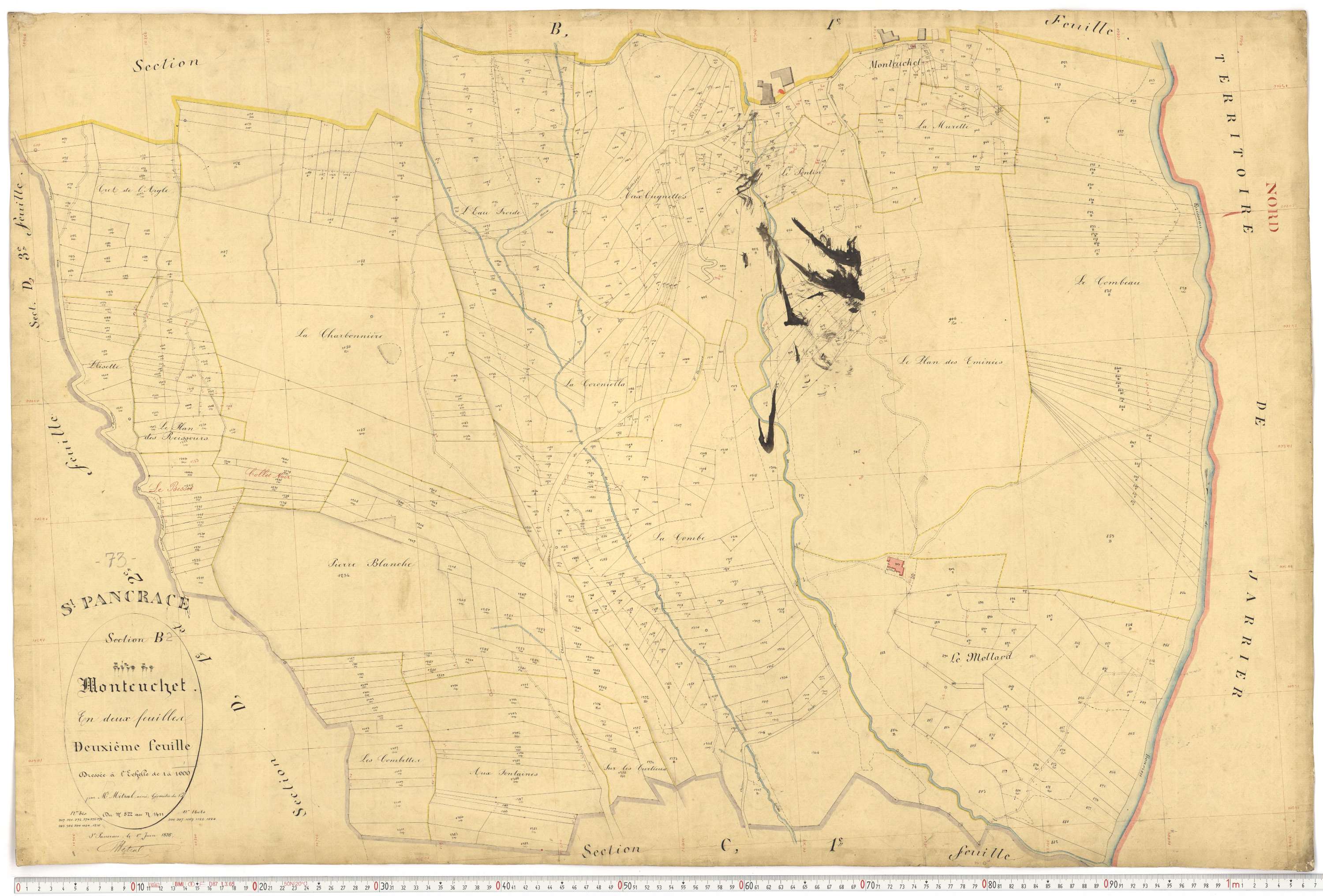 Saint-Pancrace - Plans cadastraux du premier cadastre français.