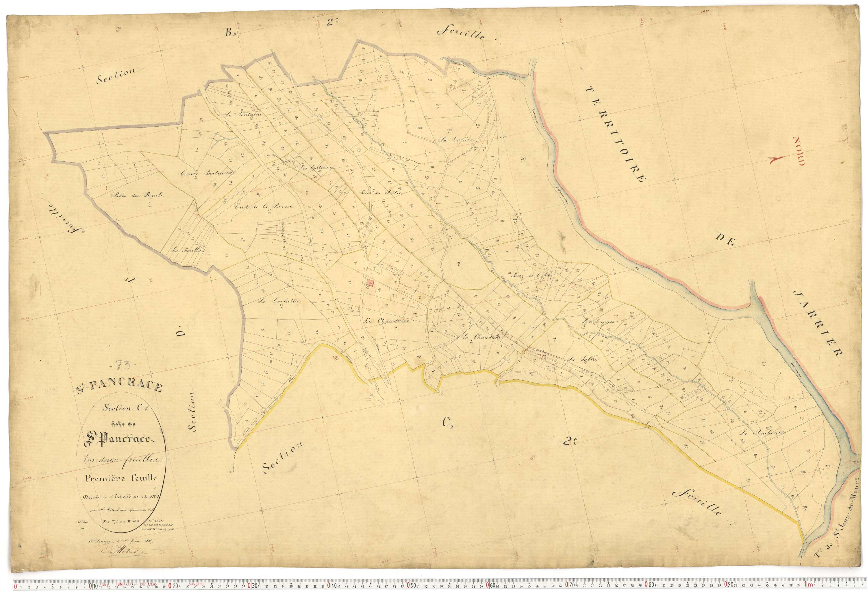 Saint-Pancrace - Plans cadastraux du premier cadastre français.