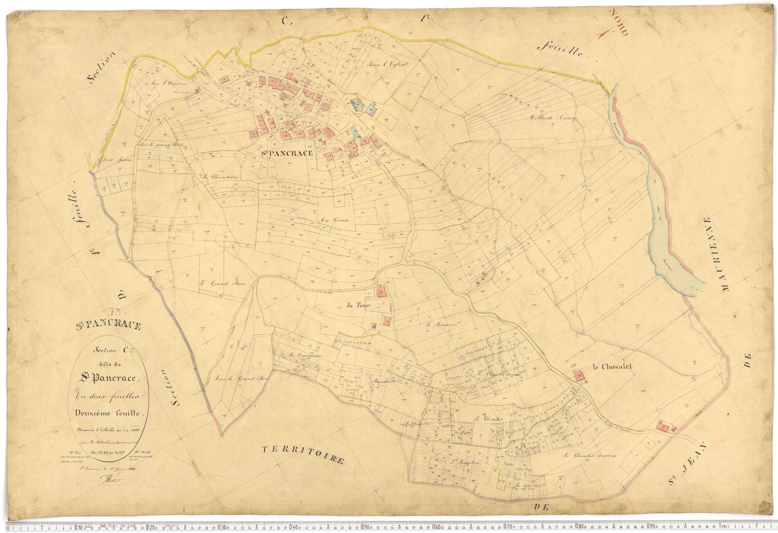 Saint-Pancrace - Plans cadastraux du premier cadastre français.