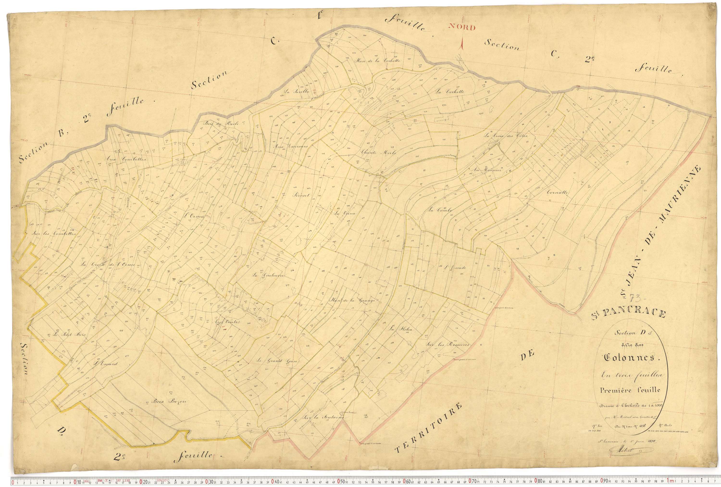 Saint-Pancrace - Plans cadastraux du premier cadastre français.