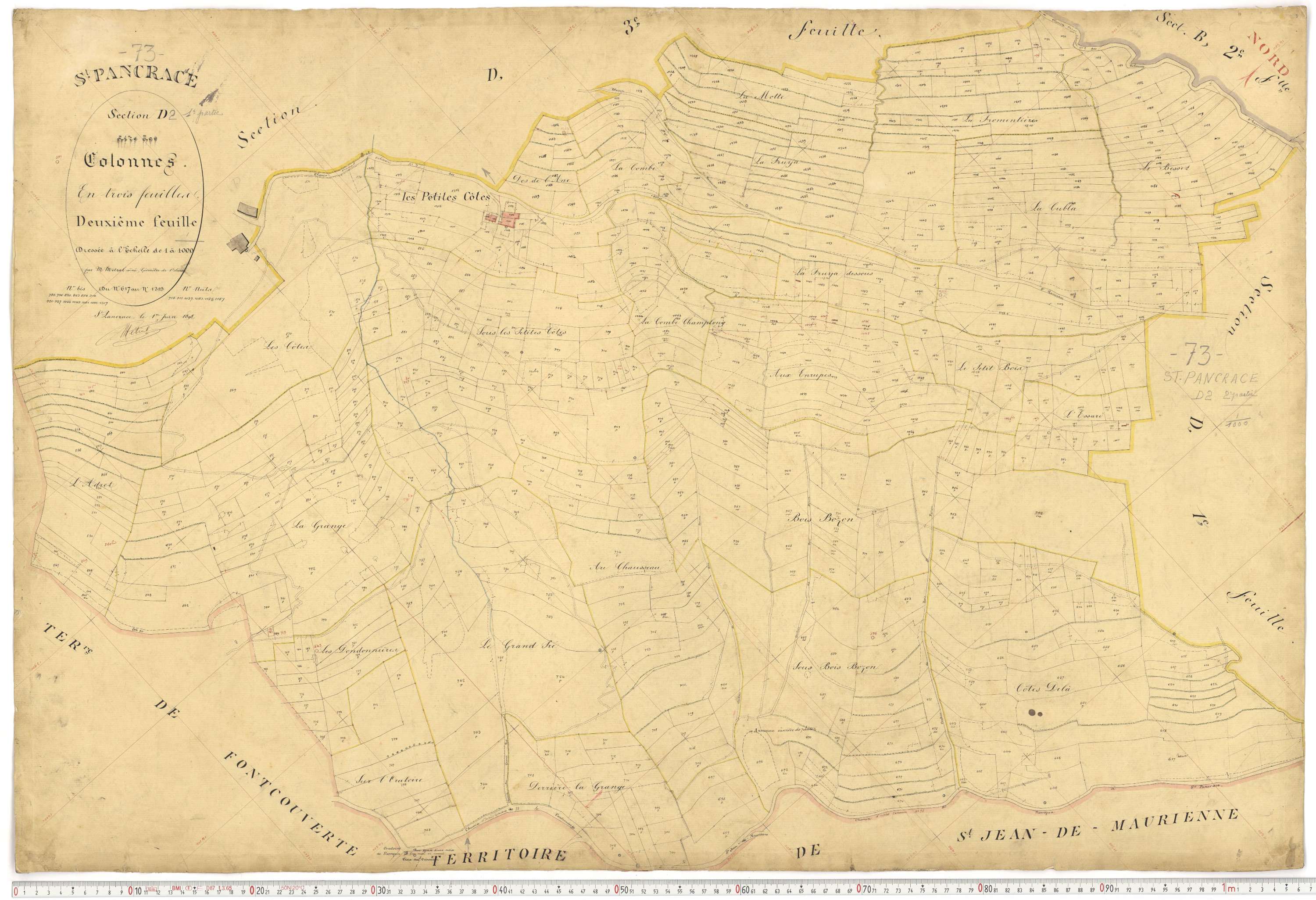Saint-Pancrace - Plans cadastraux du premier cadastre français.