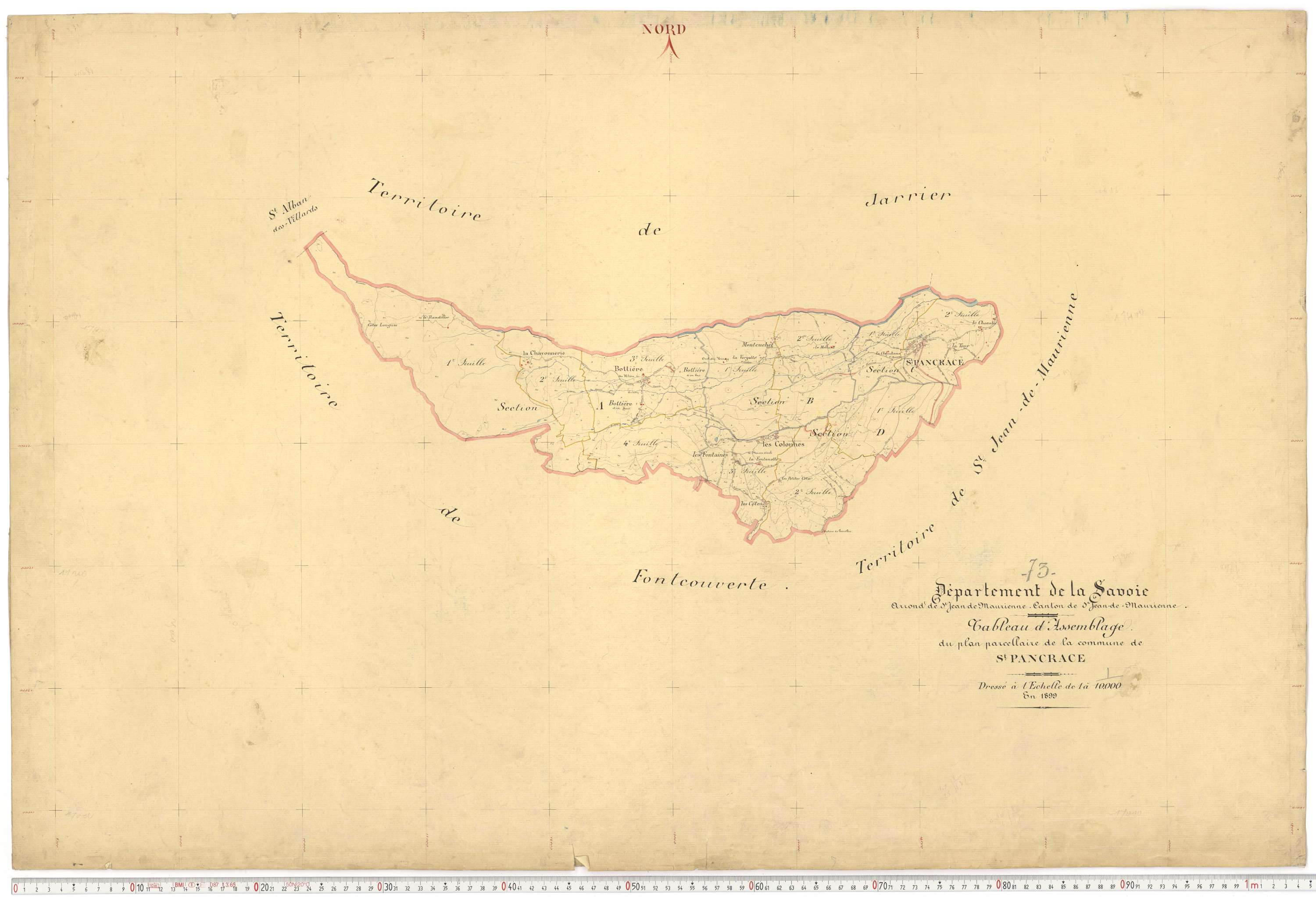 Saint-Pancrace - Plans cadastraux du premier cadastre français.