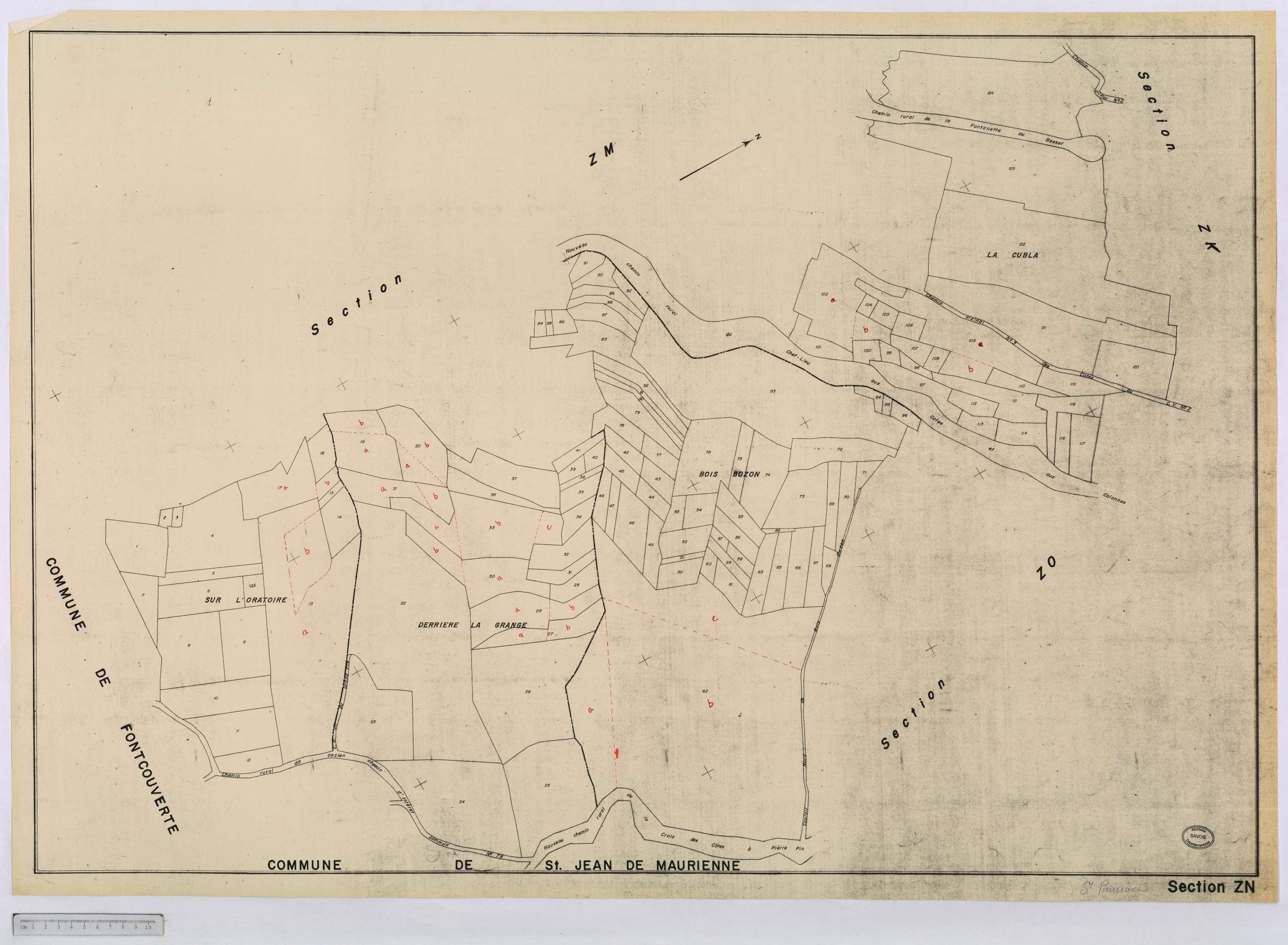 Saint-Pancrace - Cadastre remembré (s.d.).
