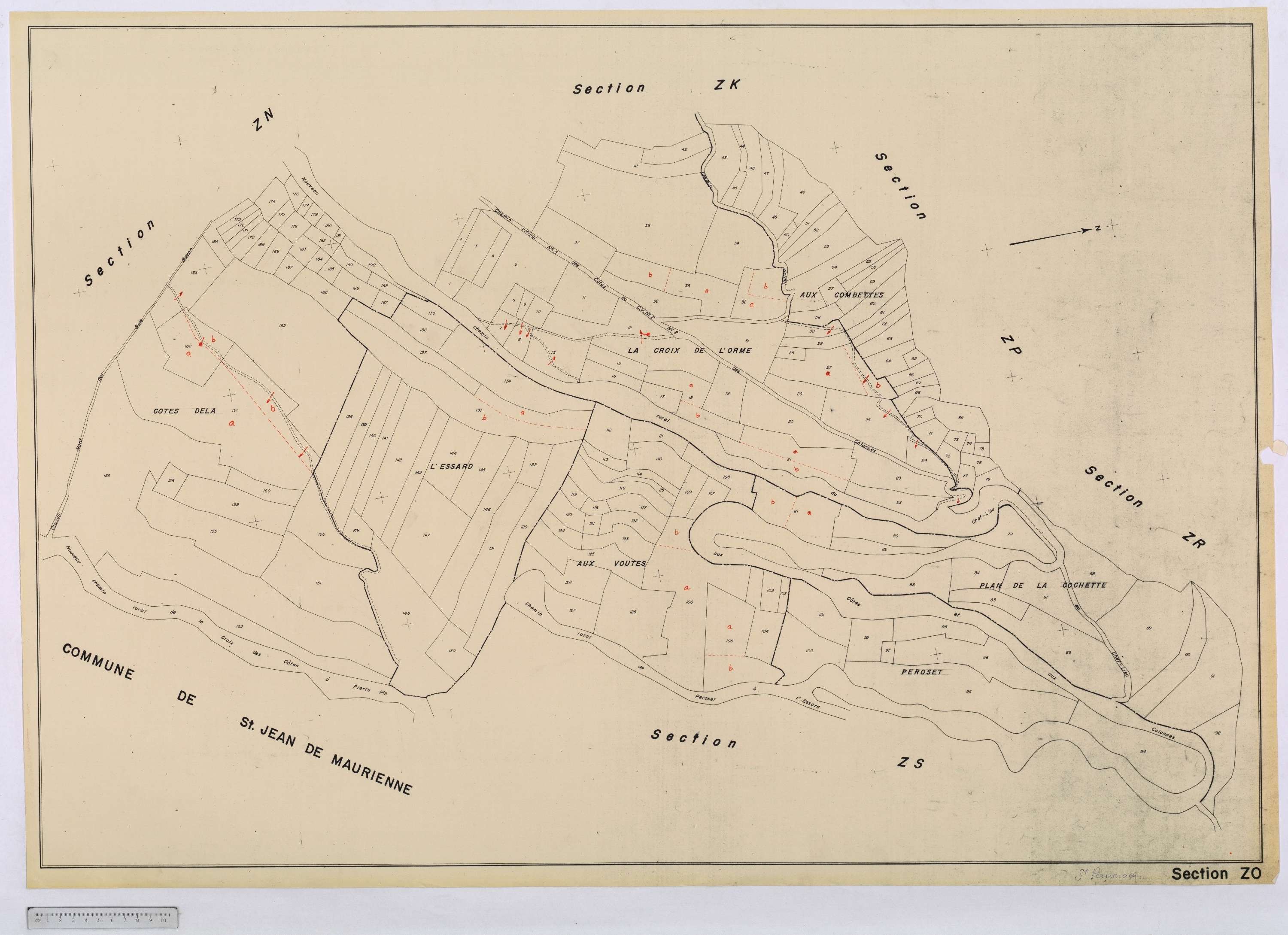 Saint-Pancrace - Cadastre remembré (s.d.).