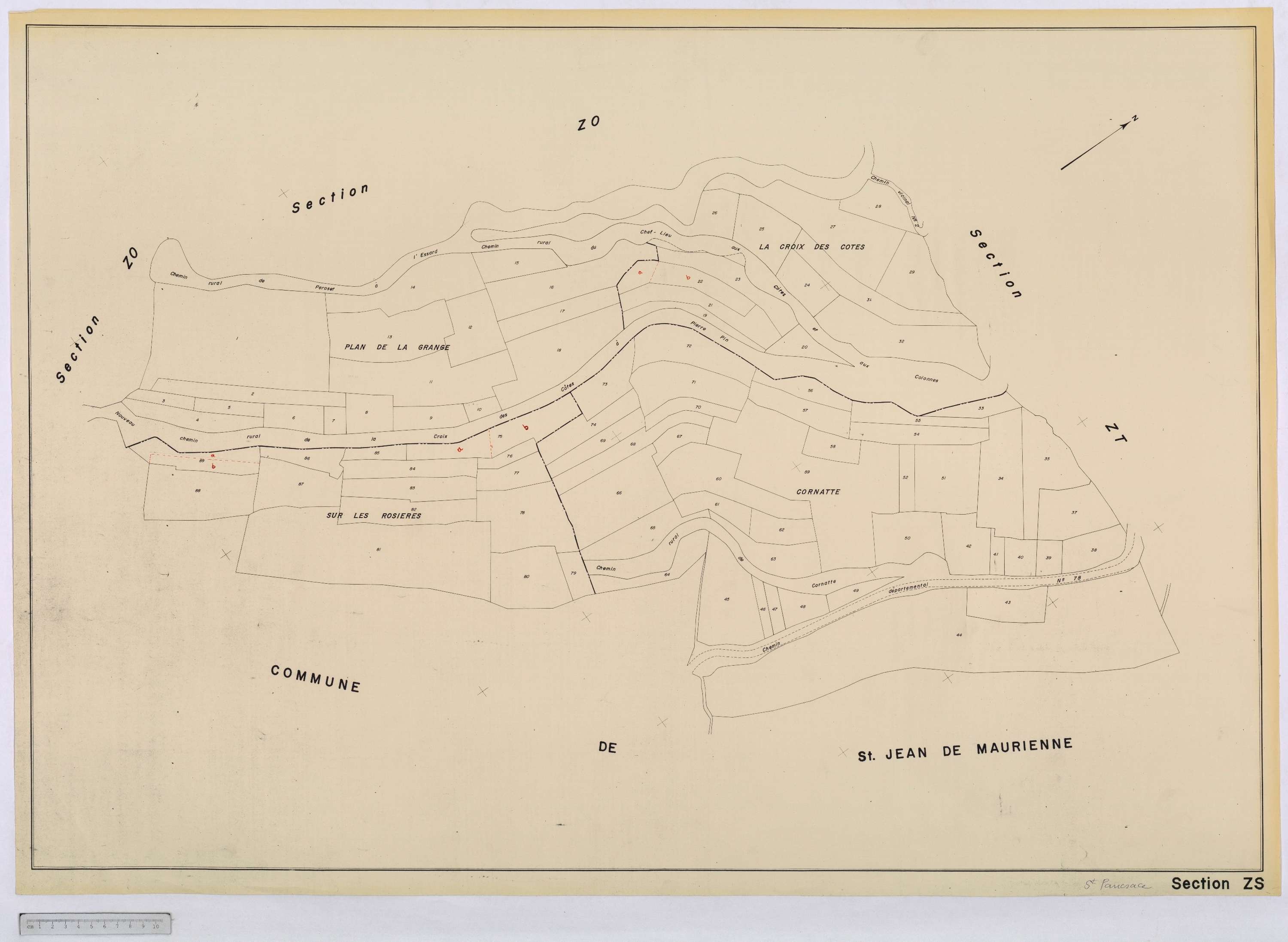 Saint-Pancrace - Cadastre remembré (s.d.).