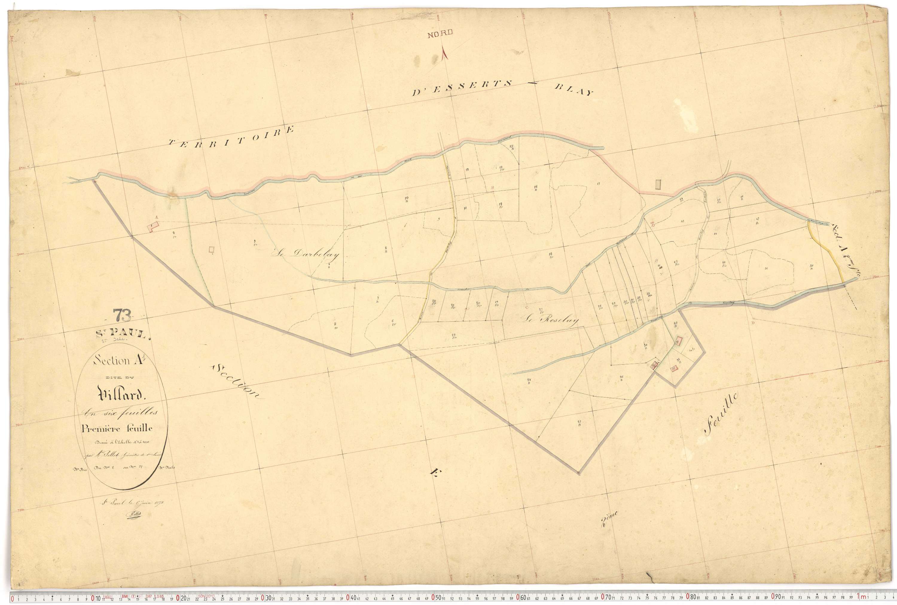 Saint-Paul-sur-Isère - Plans cadastraux du premier cadastre français.
