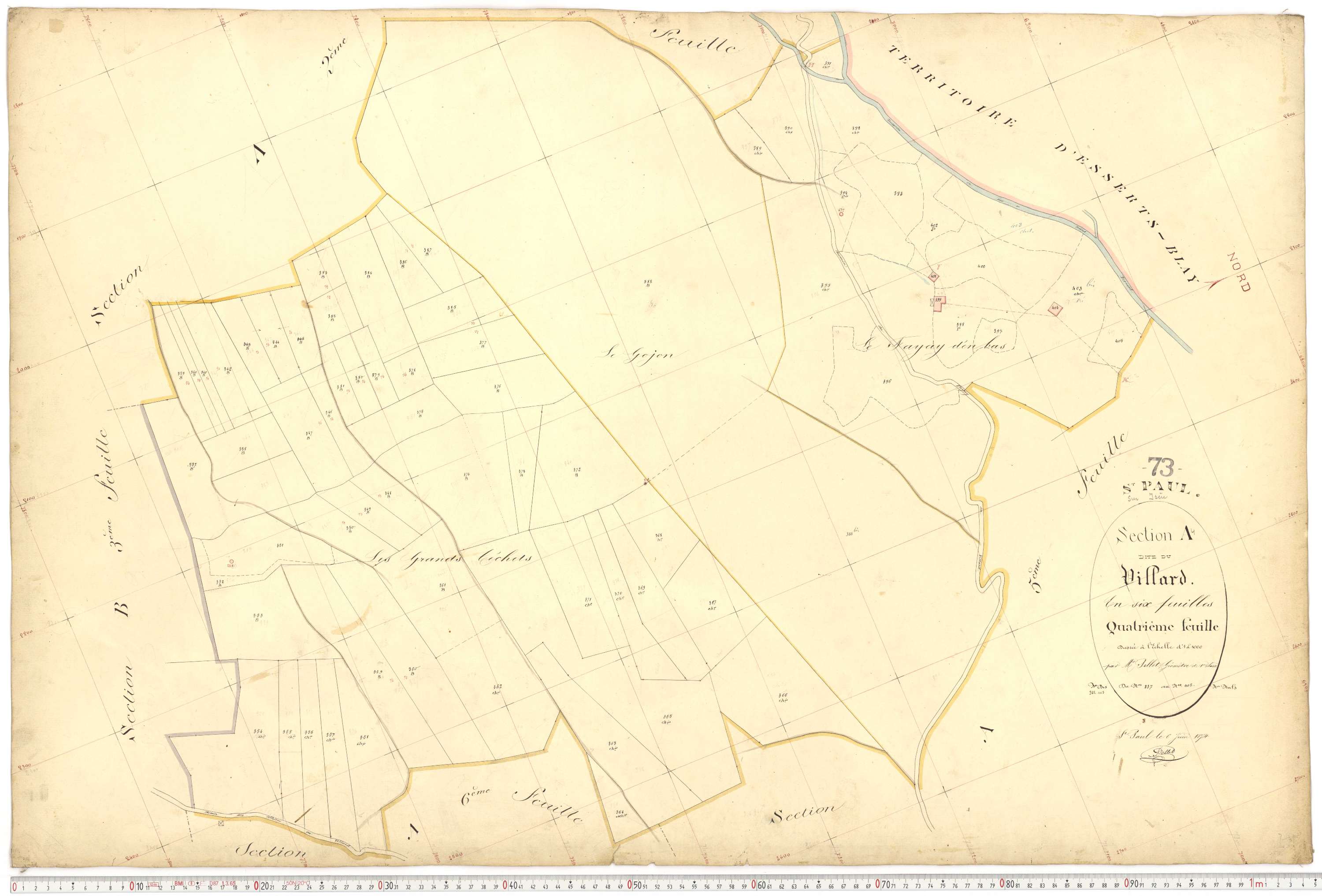 Saint-Paul-sur-Isère - Plans cadastraux du premier cadastre français.