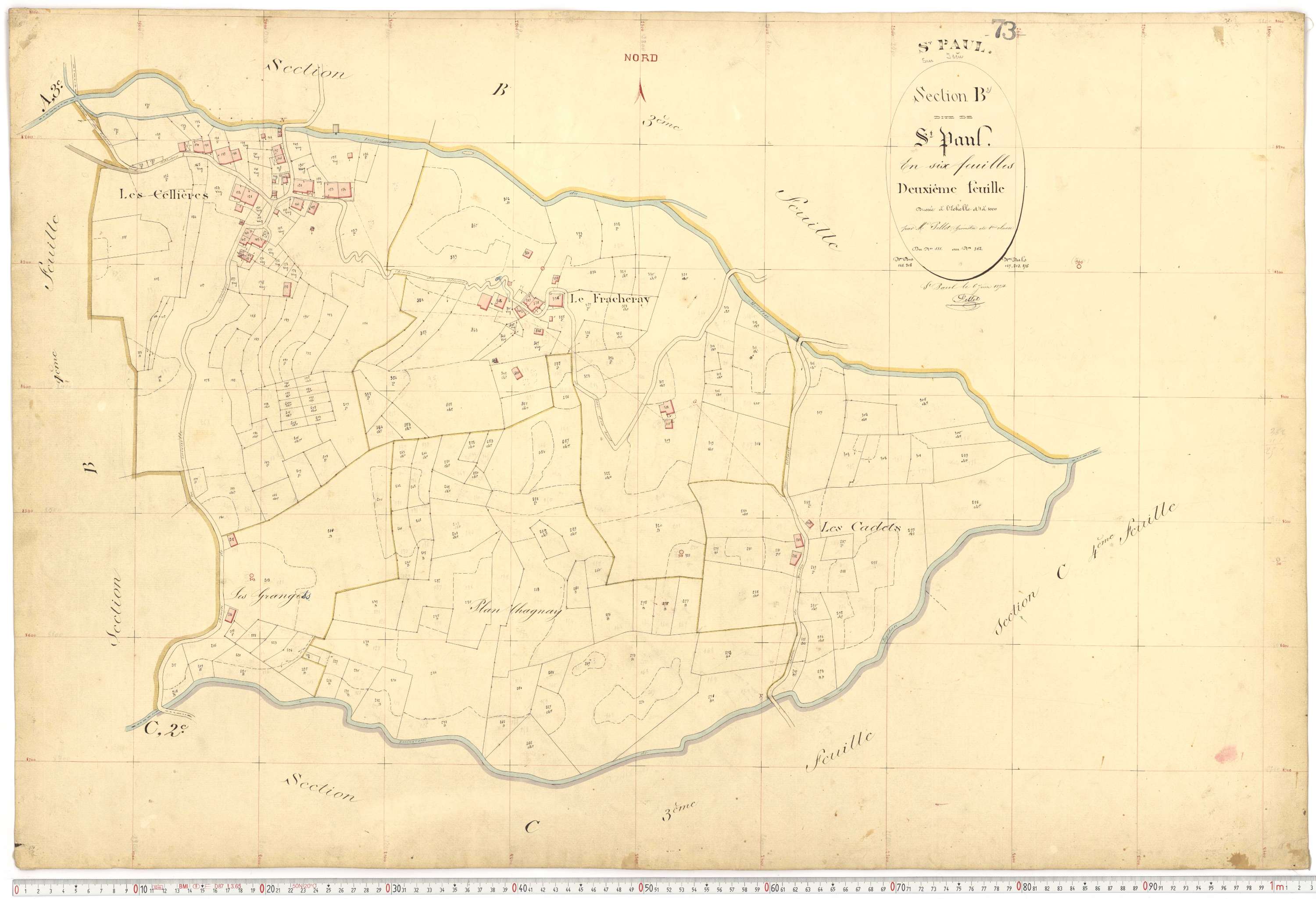 Saint-Paul-sur-Isère - Plans cadastraux du premier cadastre français.