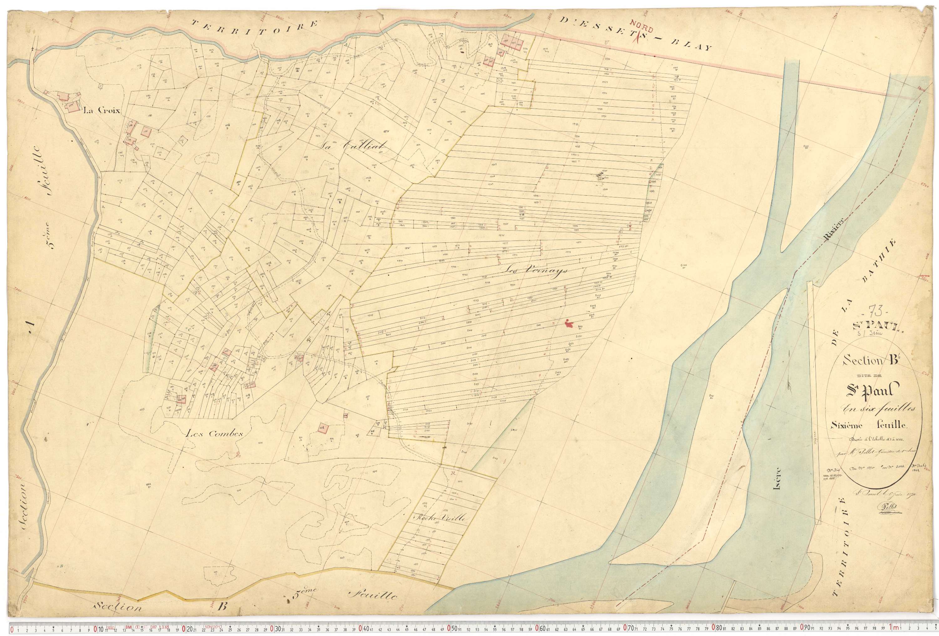 Saint-Paul-sur-Isère - Plans cadastraux du premier cadastre français.