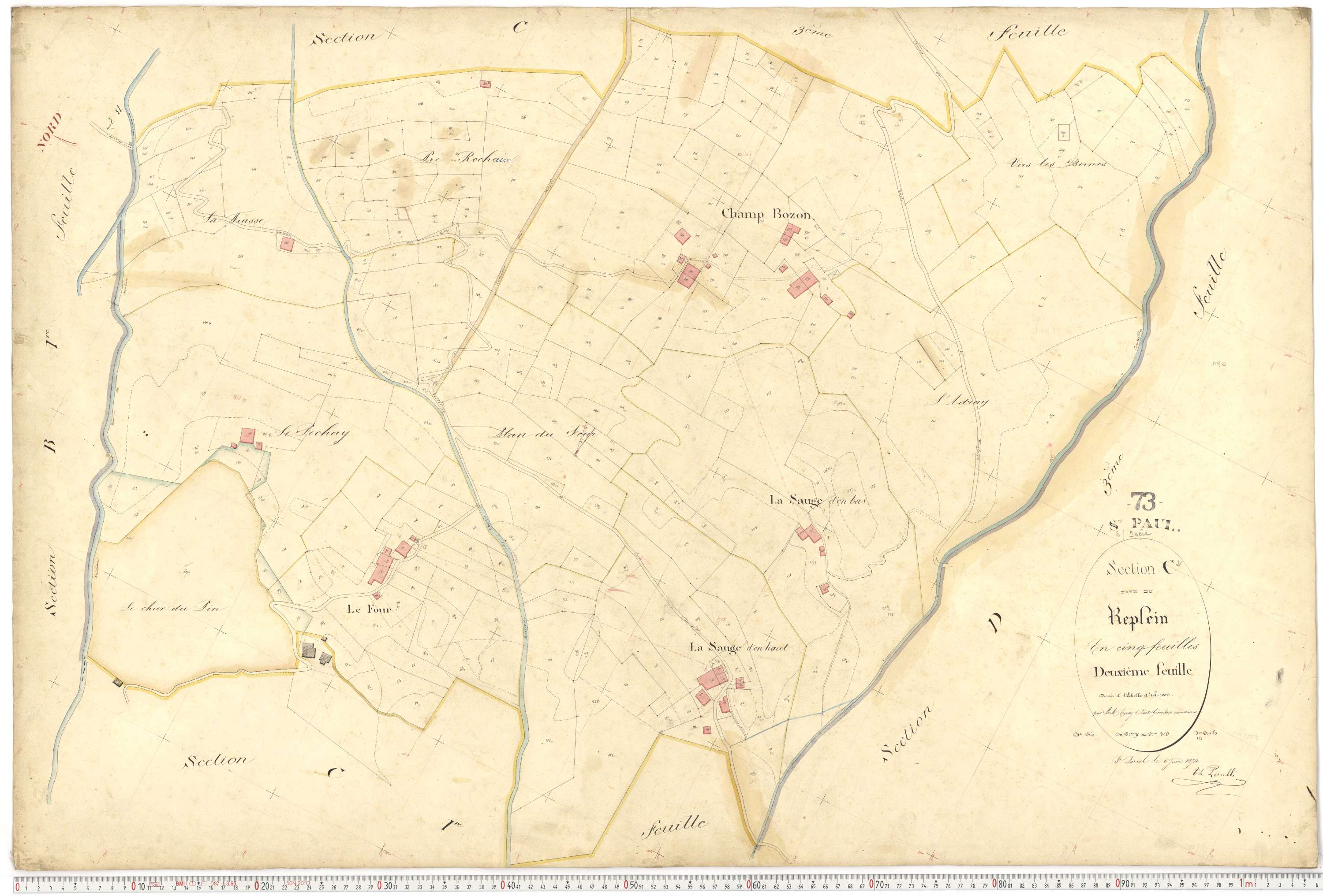 Saint-Paul-sur-Isère - Plans cadastraux du premier cadastre français.