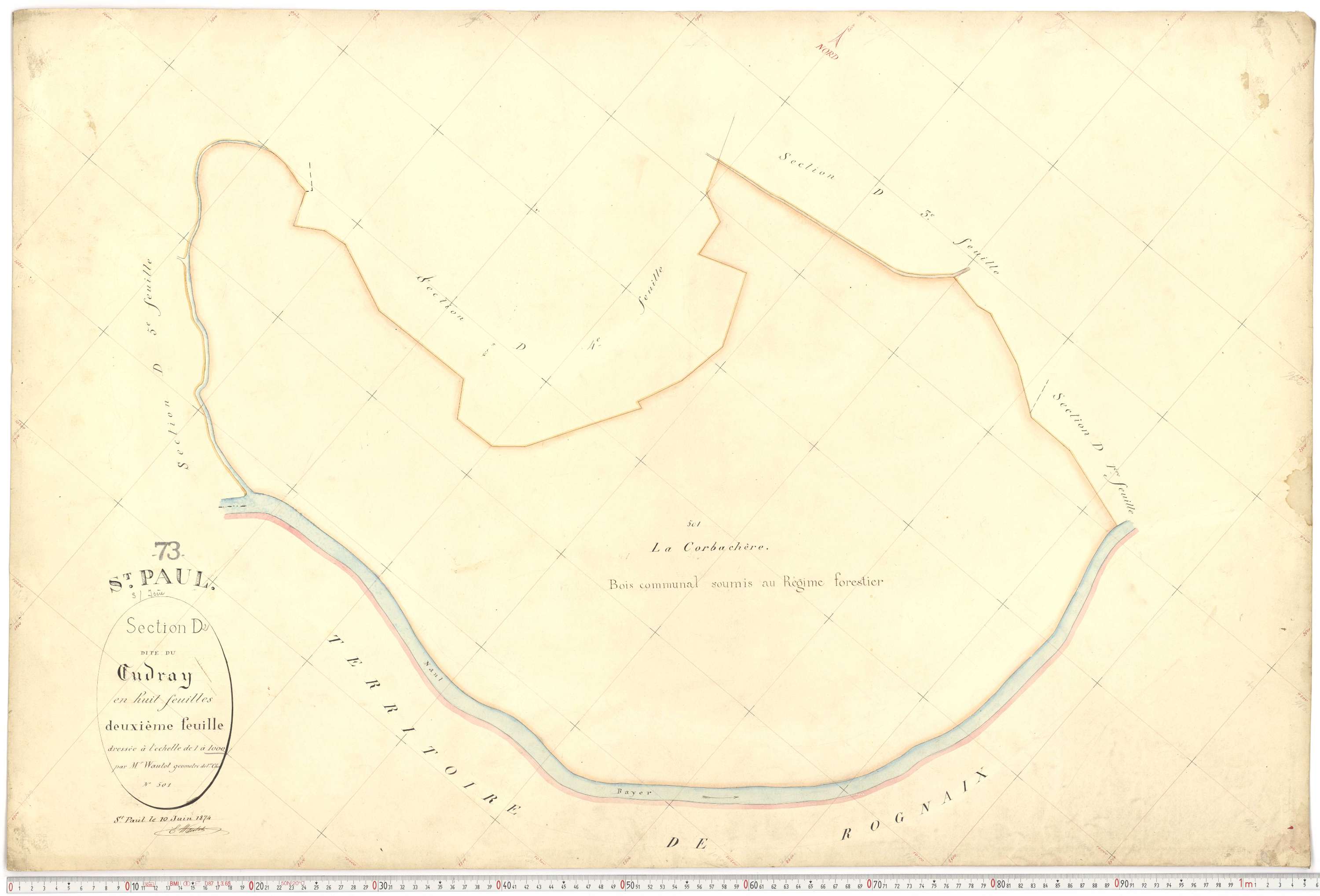 Saint-Paul-sur-Isère - Plans cadastraux du premier cadastre français.